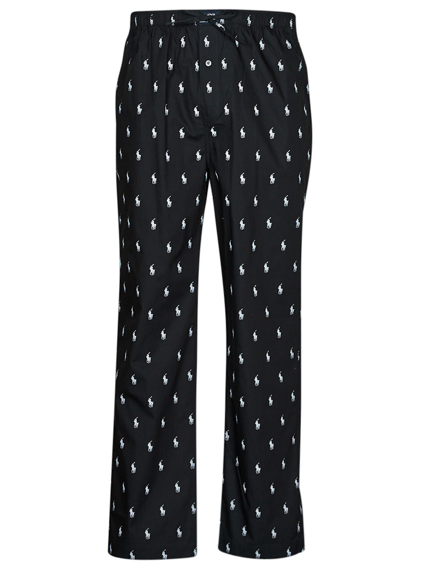 Polo Ralph Lauren Pantaloni de pijama  negru / alb