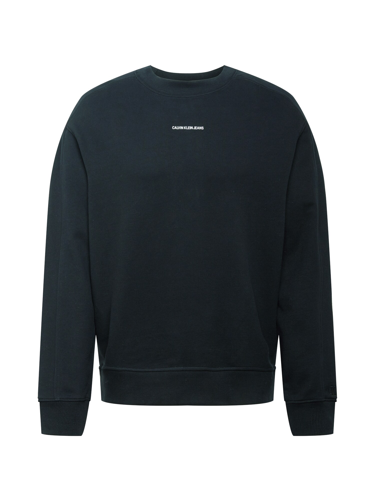 Calvin Klein Jeans Sweater majica  crna / bijela