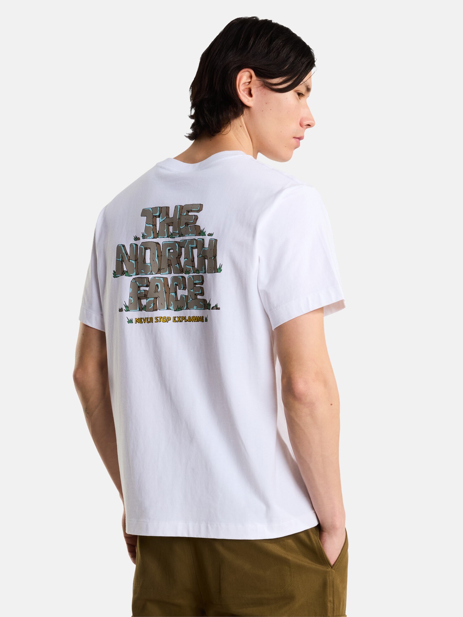 THE NORTH FACE Camiseta amarillo / greige / esmeralda / blanco – imagen 3