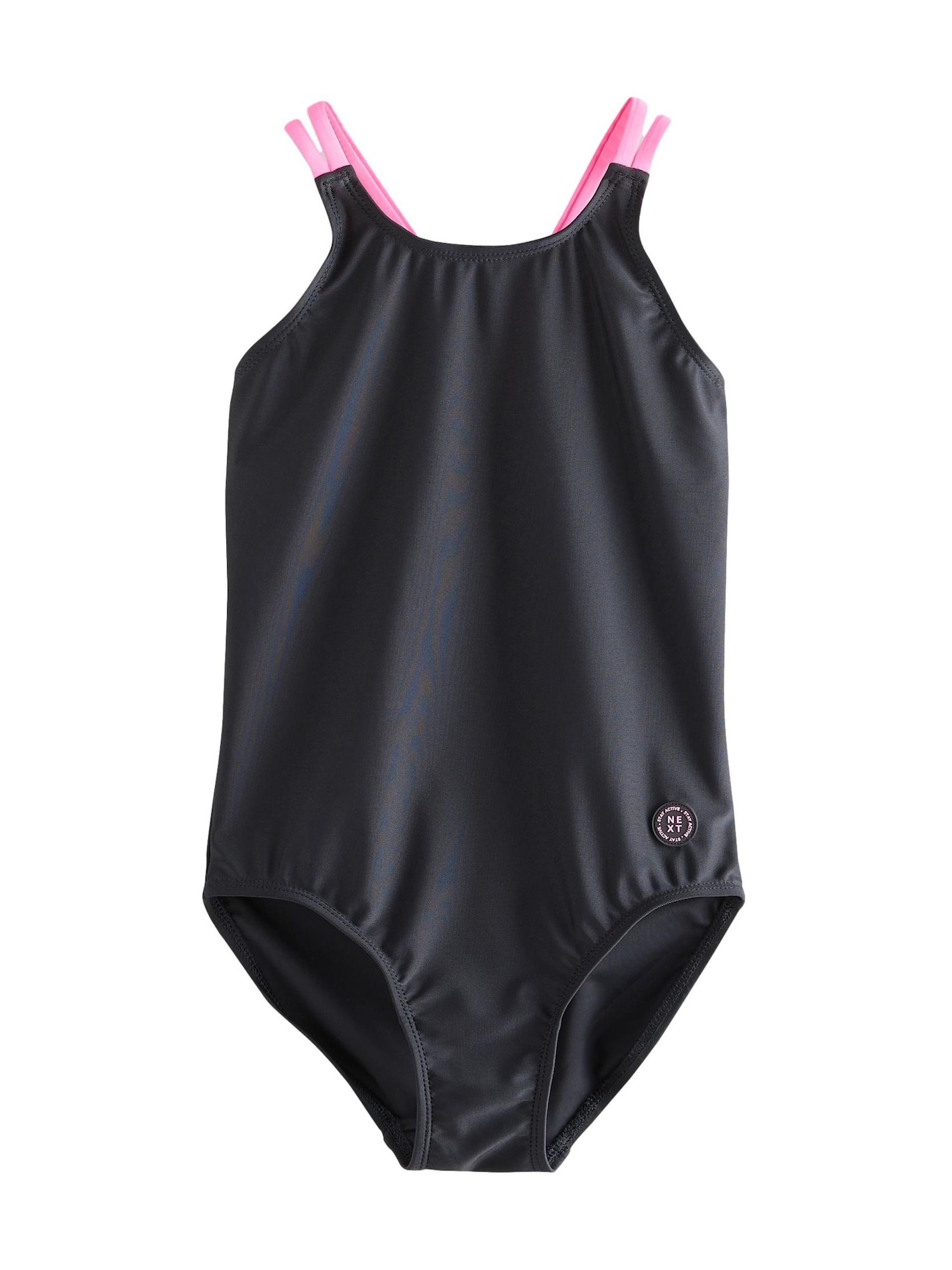 Next Costum de baie întreg  roz / negru
