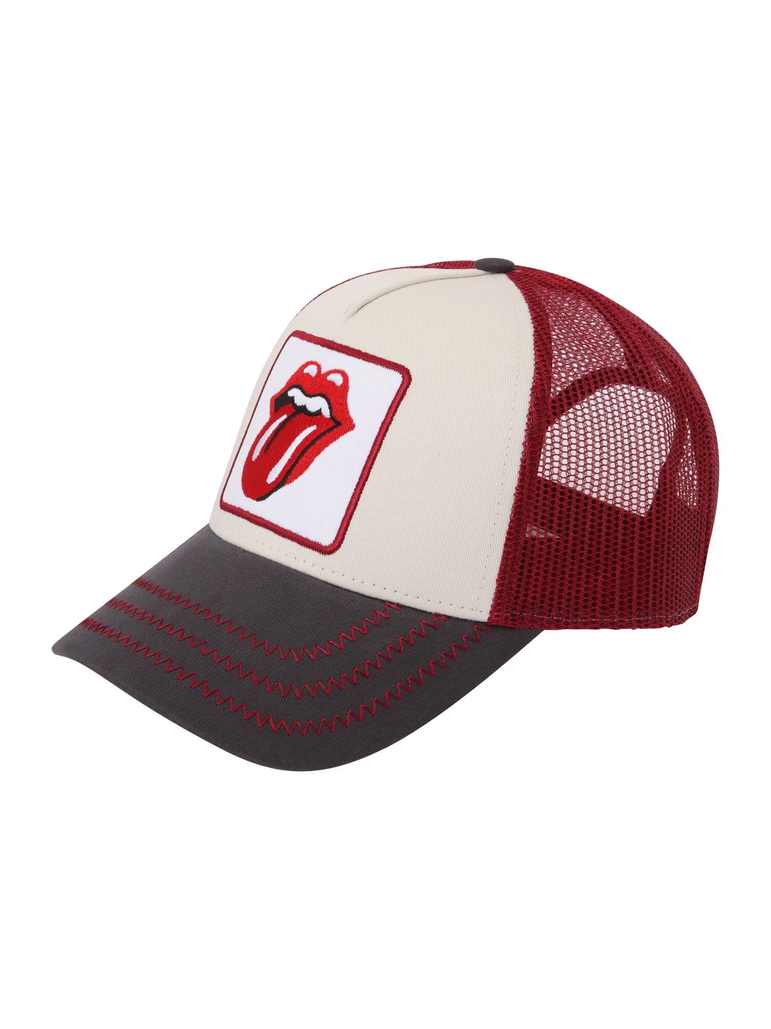 AMPLIFIED Sapkák 'Rolling Stones'  kő / piros / sötétvörös / gyapjúfehér akciós termékkép 1