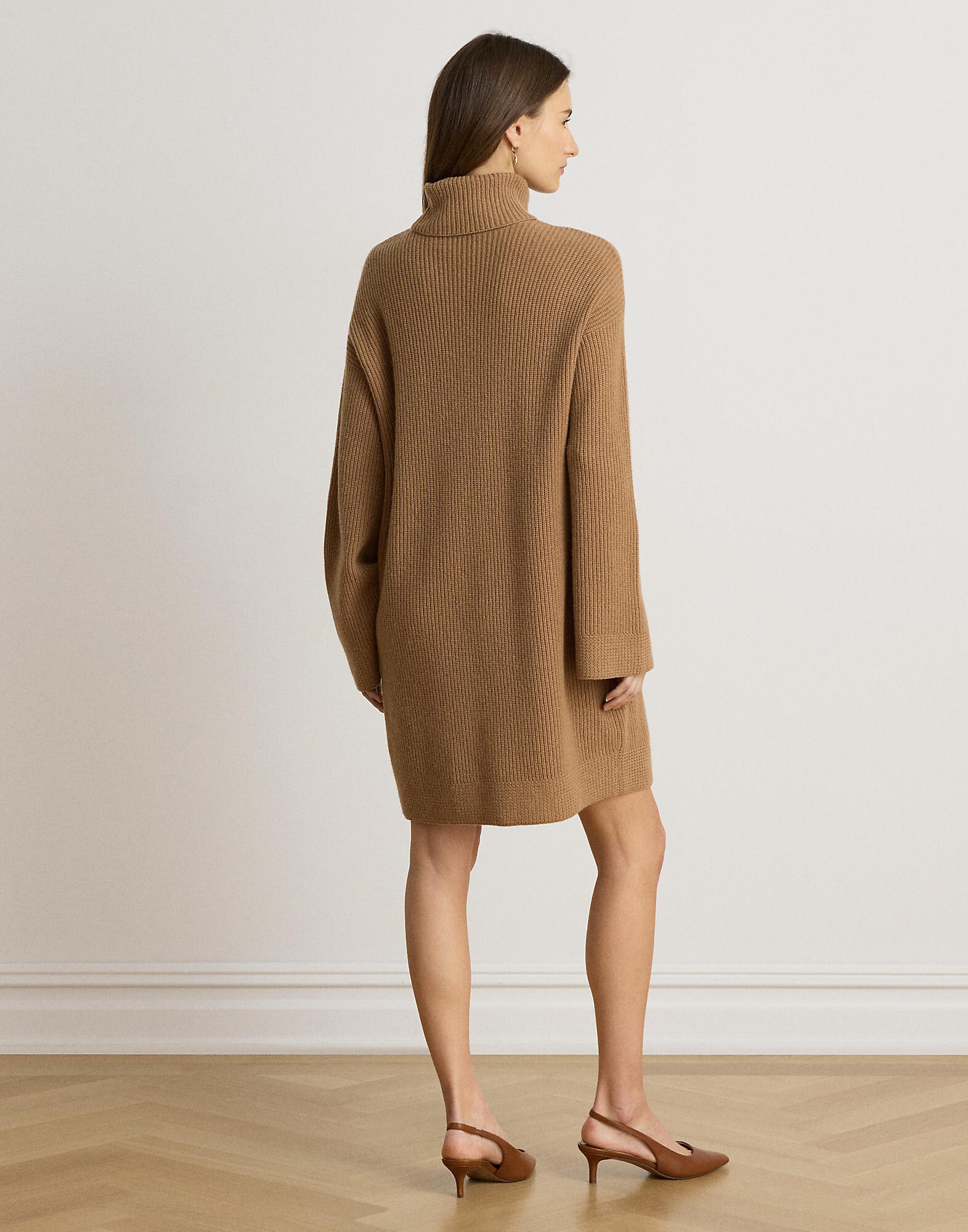 Lauren Ralph Lauren Vestido de punto  camelo – imagen 3