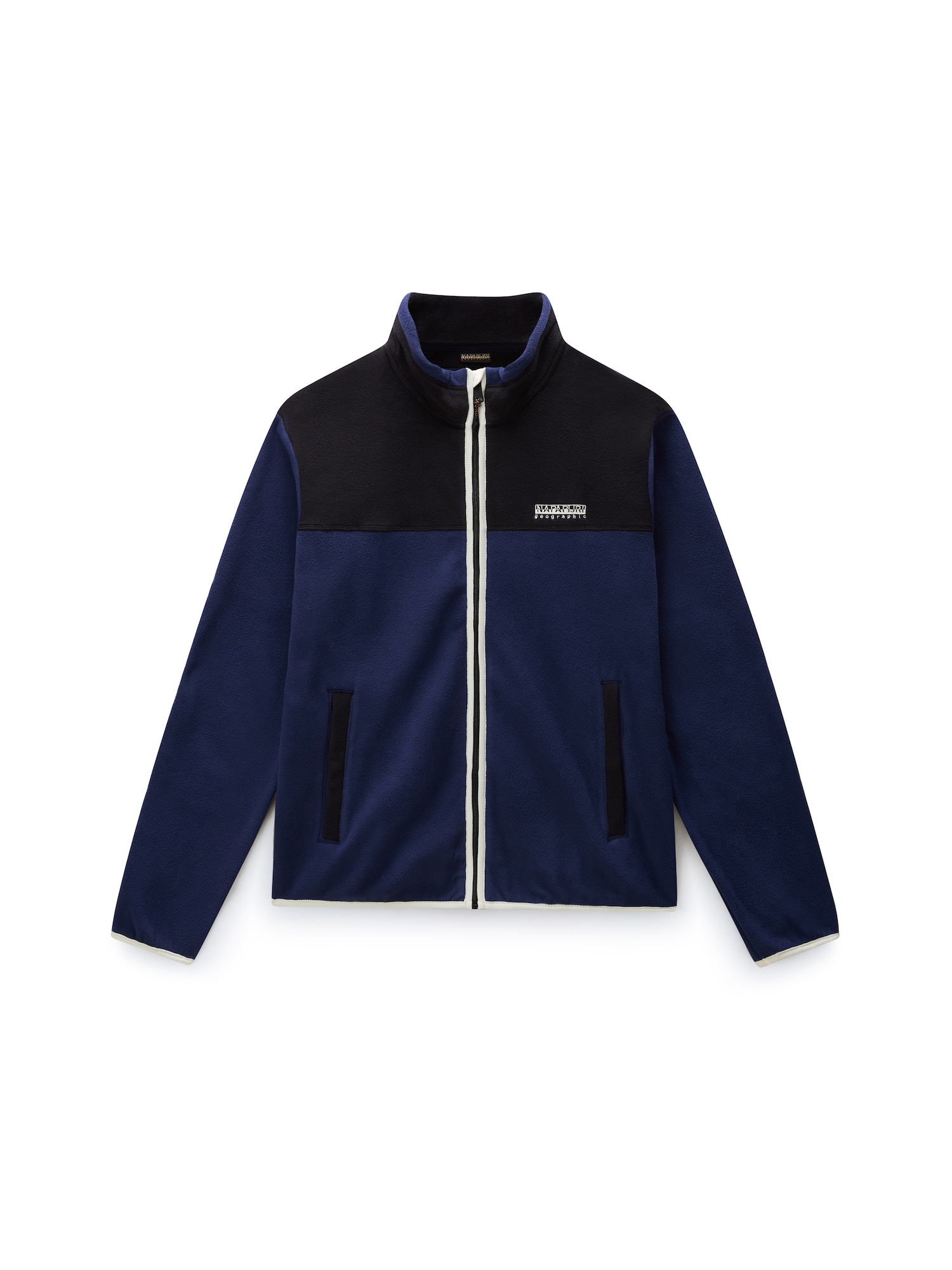 NAPAPIJRI Jachetă  fleece T-Dergana fildeş / bleumarin / negru