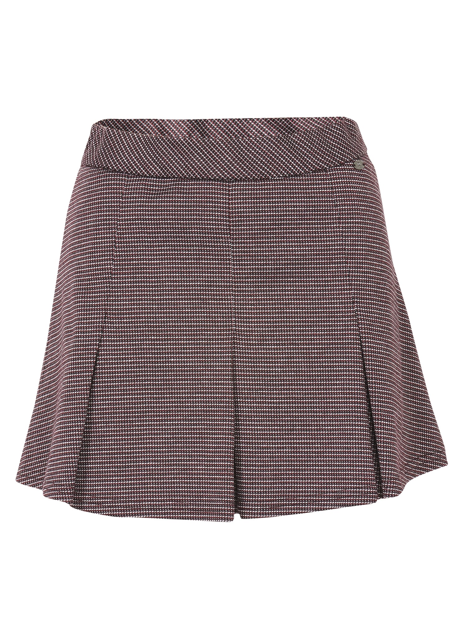 KOROSHI Fustă  roşu închis / negru / alb