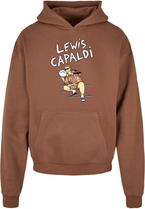 Merchcode Sweatshirt ‘Lewis Capaldi – Snowleopard’ Bruin / Gemengde kleuren