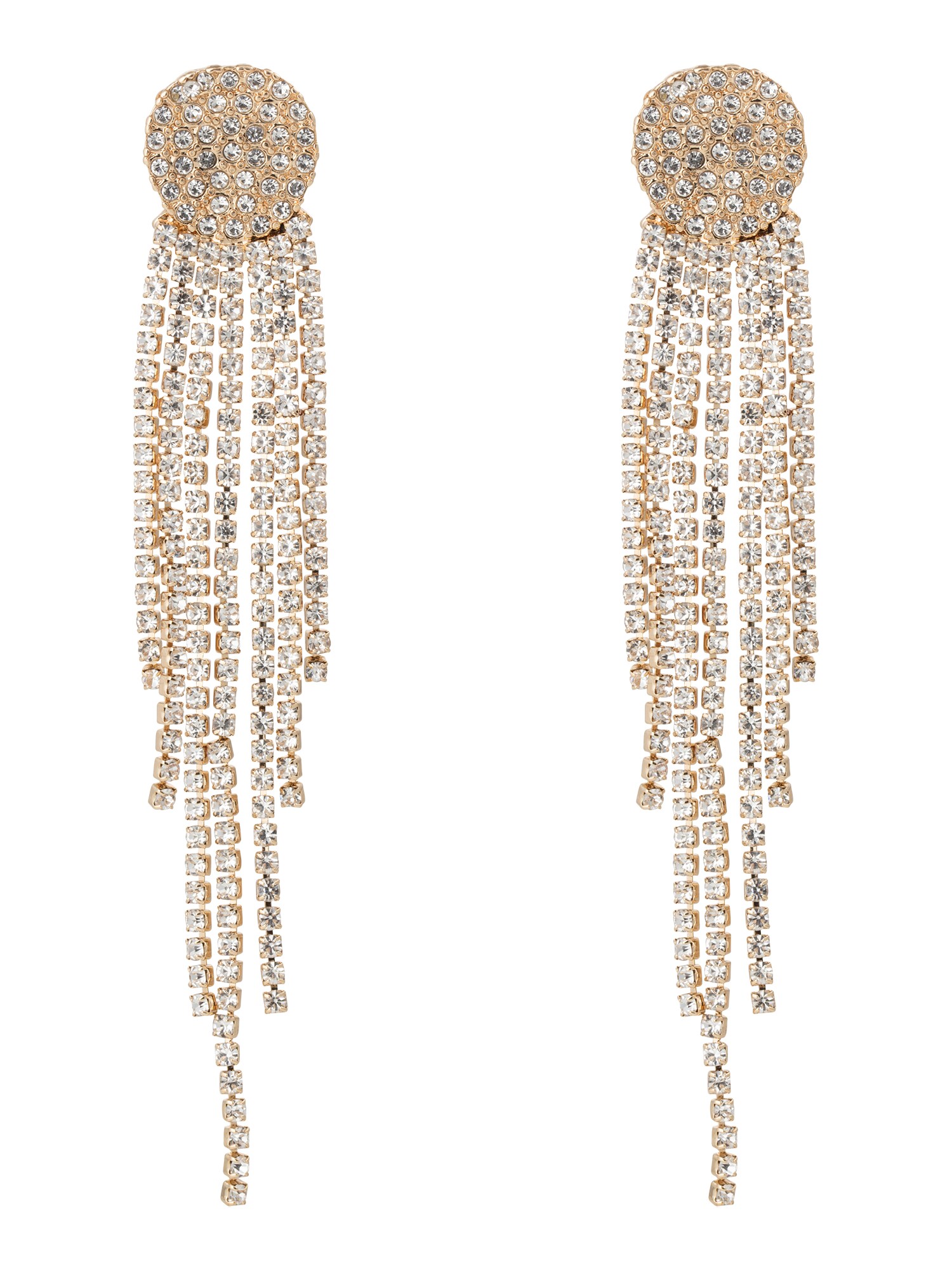 PIECES Náušnice ''''ODINA''''  zlatá / průhledná