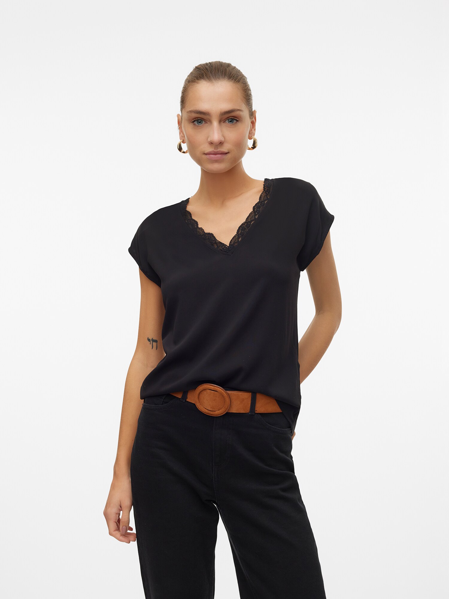 VERO MODA Blúz 'VMBella'  fekete termék 2. képe
