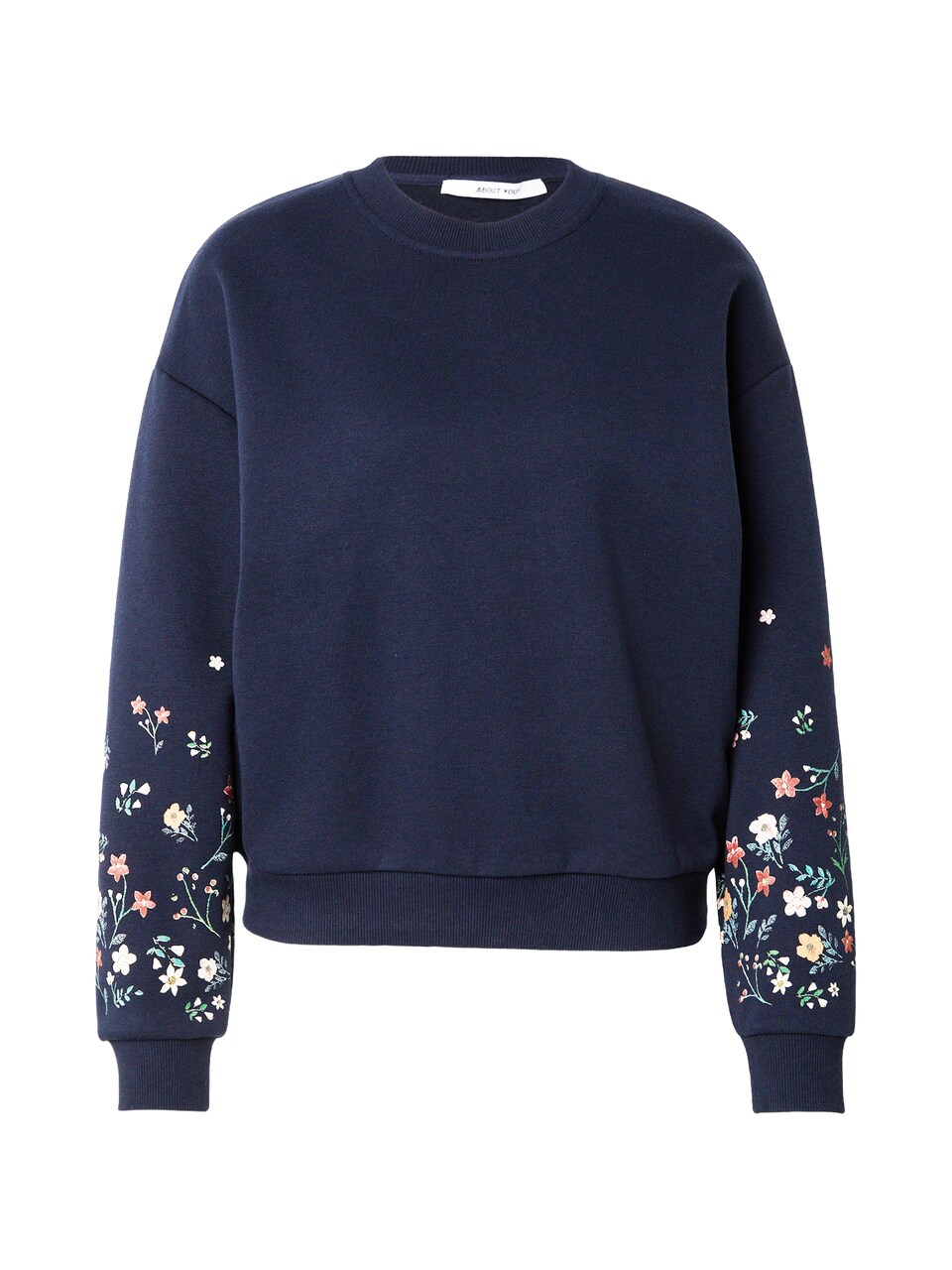 Sweatshirt 'Gitta' marinblå / grön / röd