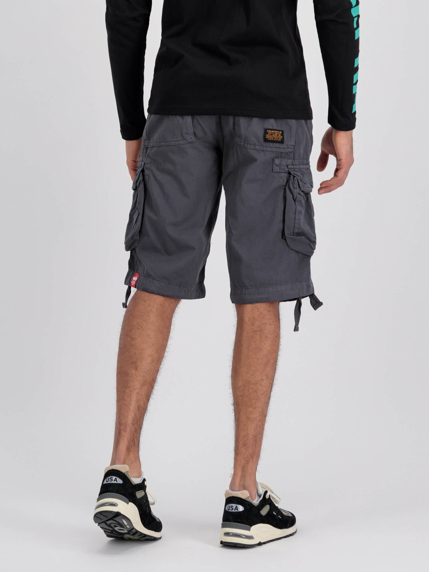 ALPHA INDUSTRIES Nadrág 'Jet'  sárga / sötétszürke / narancs / piros / fehér termék 2. képe