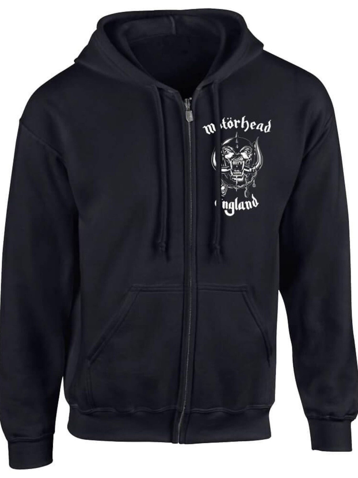 Rockshirts Sudadera con cremallera 'Motörhead England' negro – imagen 1