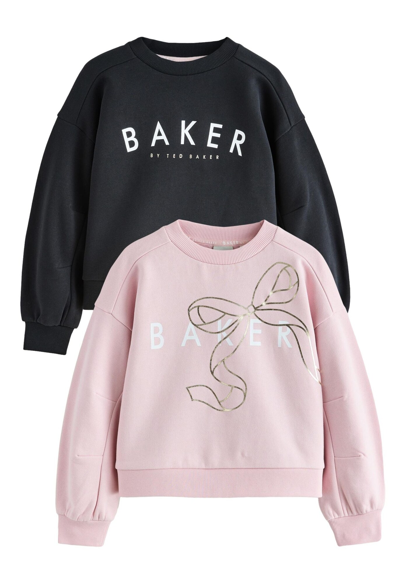 Baker by Ted Baker Bluză de molton auriu / roz / negru / alb