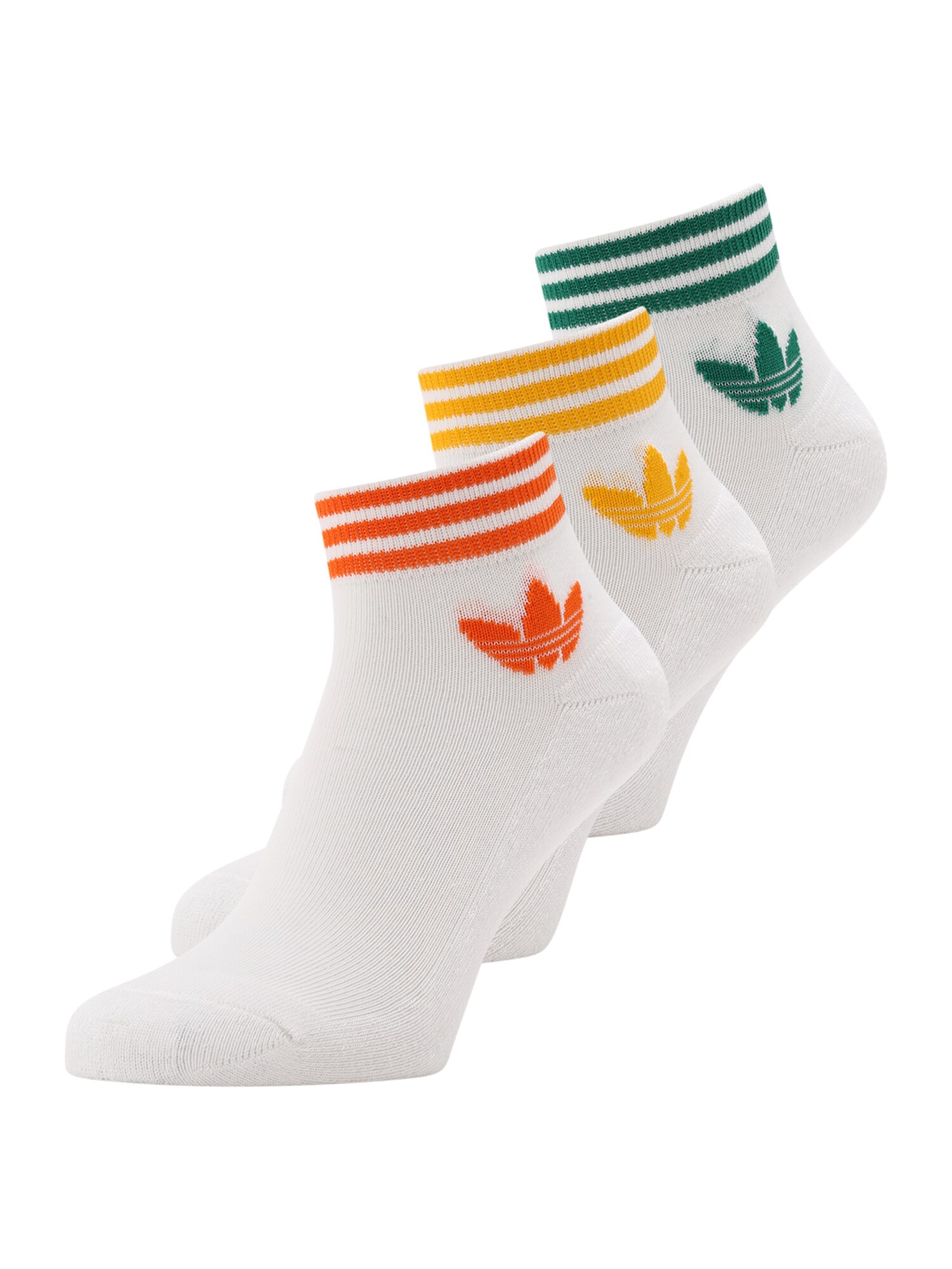 ADIDAS ORIGINALS Ponožky 'Island Club'  žltá / zelená / oranžová / biela