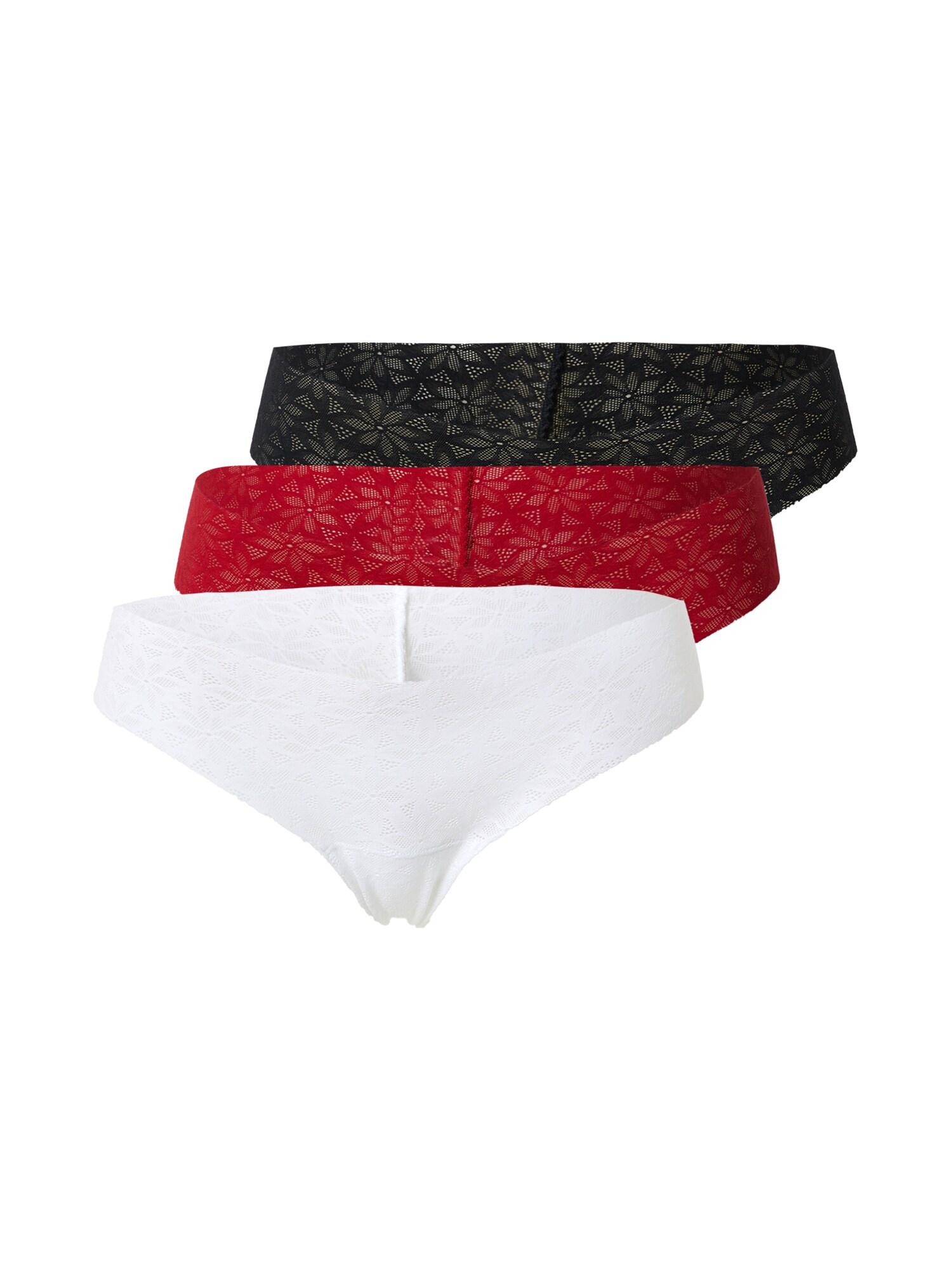 HOLLISTER Kelnaitės paaukštintu liemeniu  balta / raudona / juoda