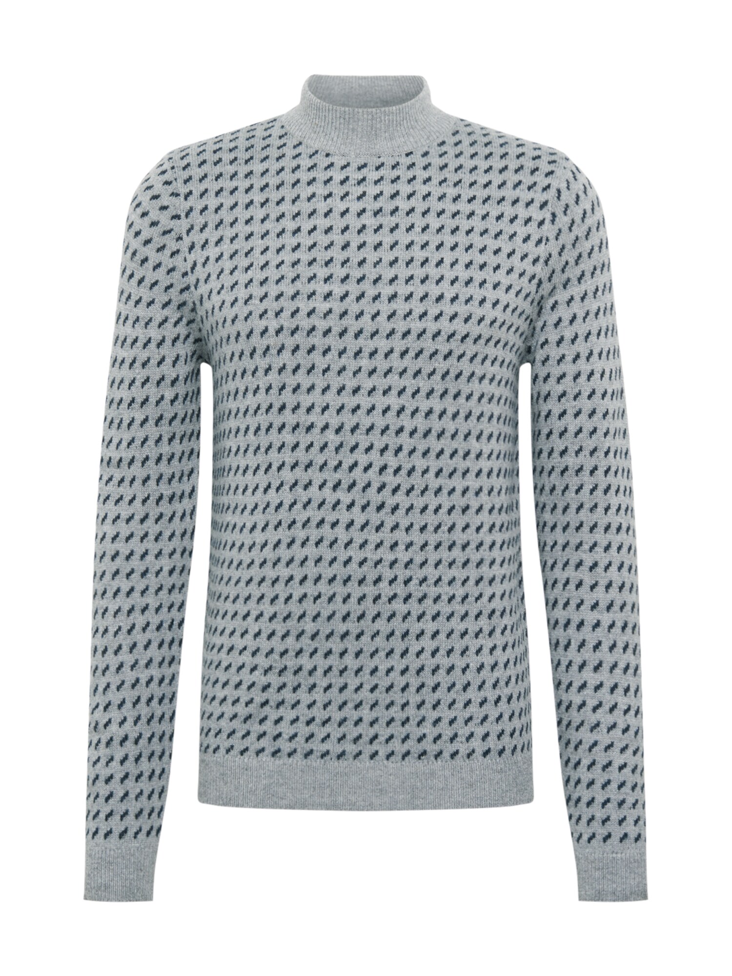 SELECTED HOMME Megztinis 'SLHTAYLOR'  tamsiai mėlyna / pilka