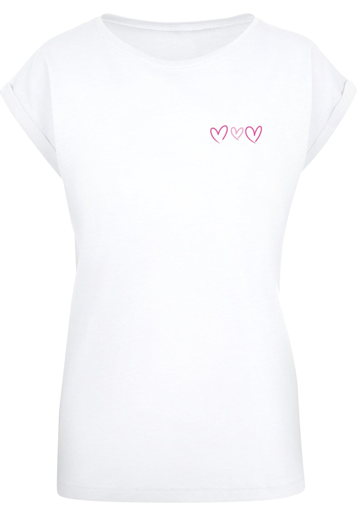 Mister Tee Camiseta 'Always Trust Your Heart' fucsia / rosa claro / negro / blanco