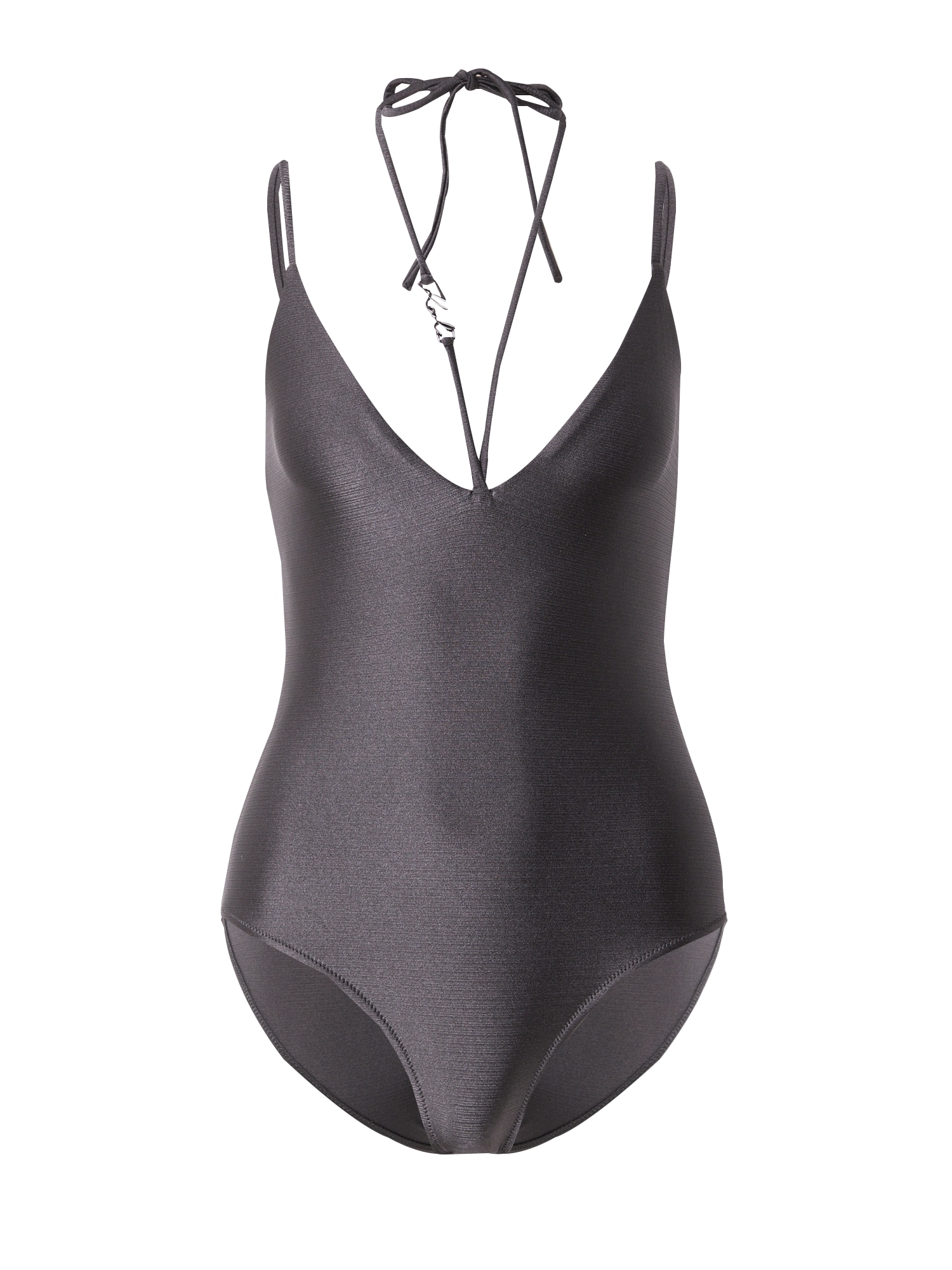 Karl Lagerfeld Costum de baie întreg  gri metalic
