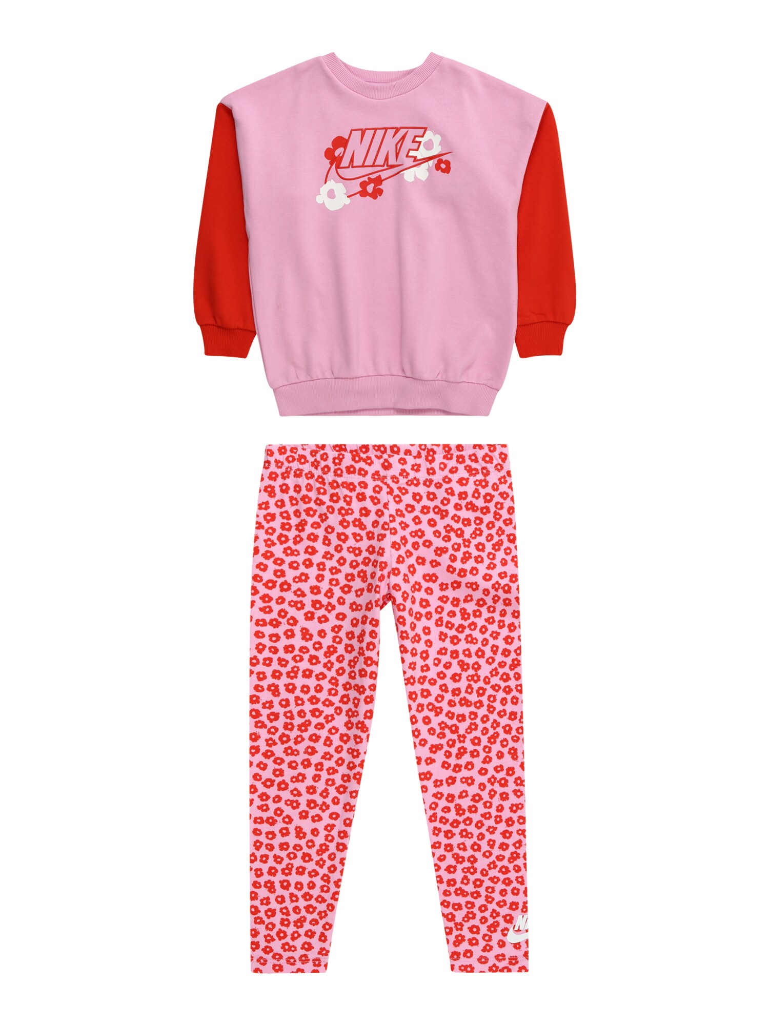 Nike Sportswear Treningas rožinė / raudona / balta
