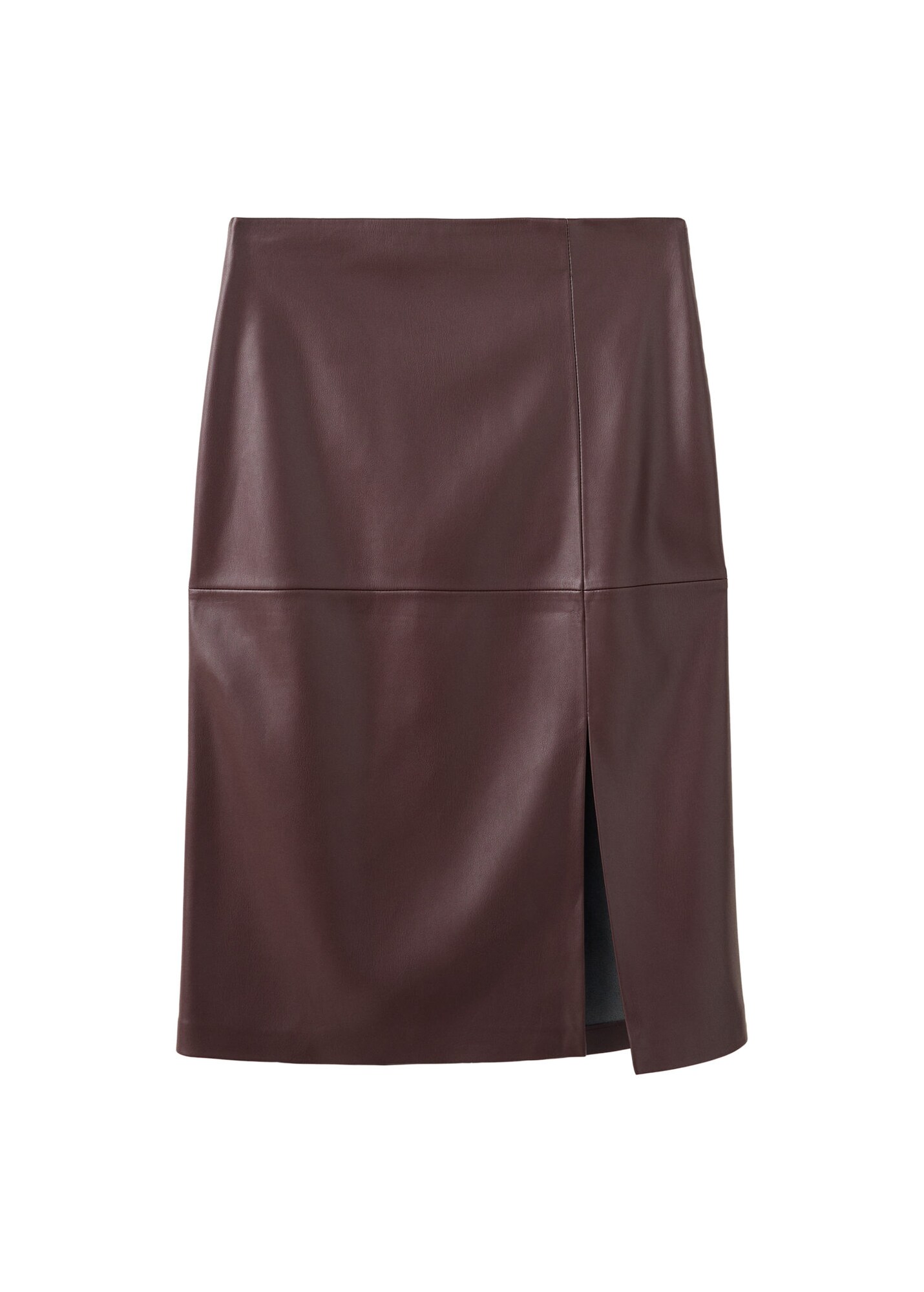 MANGO Fustă PENCIL roșu bordeaux