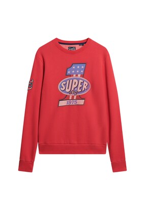 Superdry Sweatshirt ‘Stars and Stripes’ Blauw / Rosa / Rood / Wit