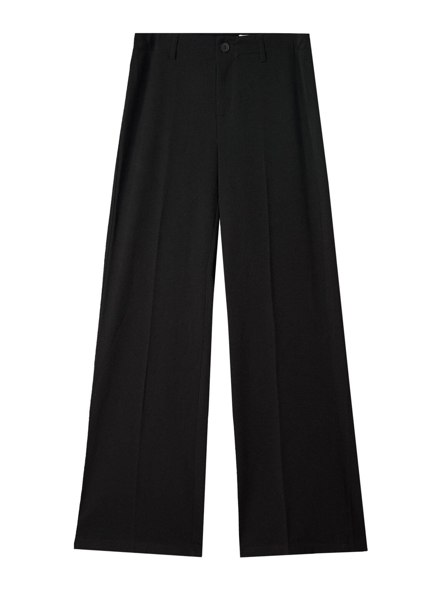 Bershka Pantaloni cu dungă  negru