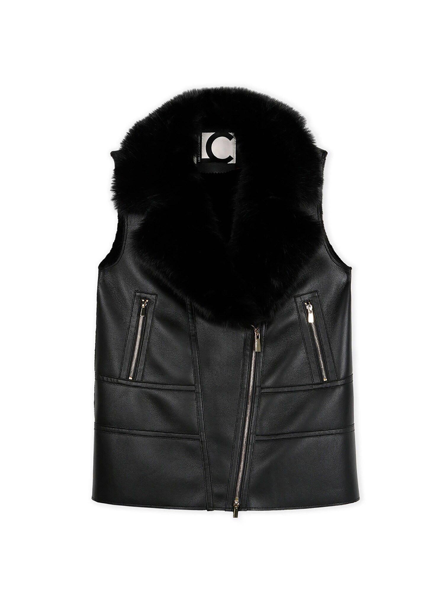 Lola Casademunt Vestă  auriu / negru