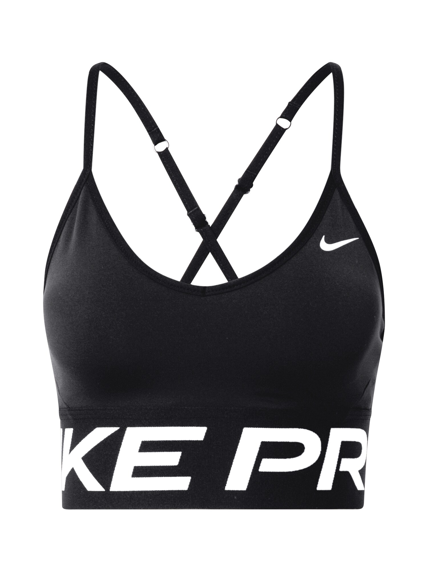 NIKE Sportinė liemenėlė 'Pro Indy'  juoda / balta