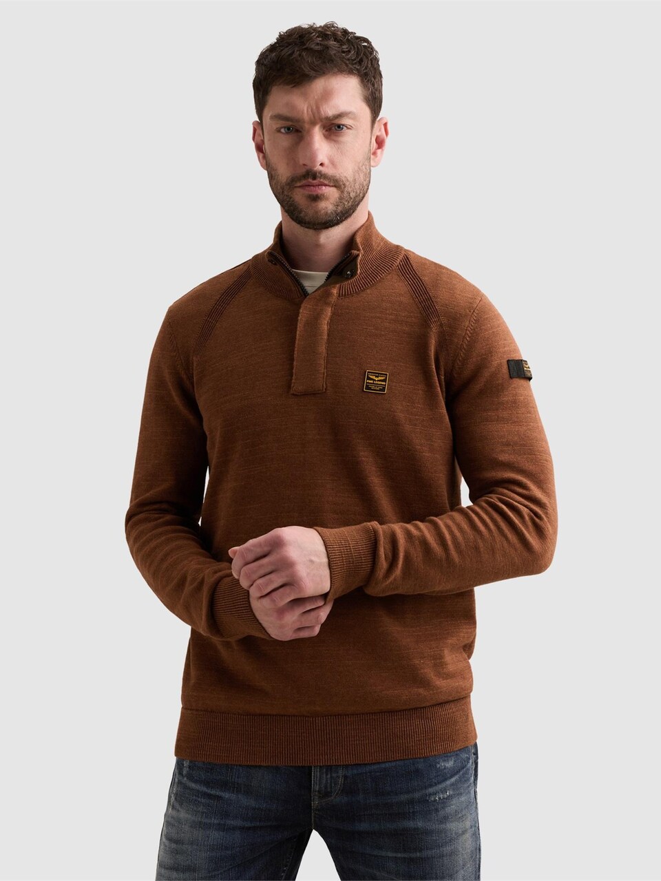 Tröja 'Pullover with half-zip and raglan sleeves'