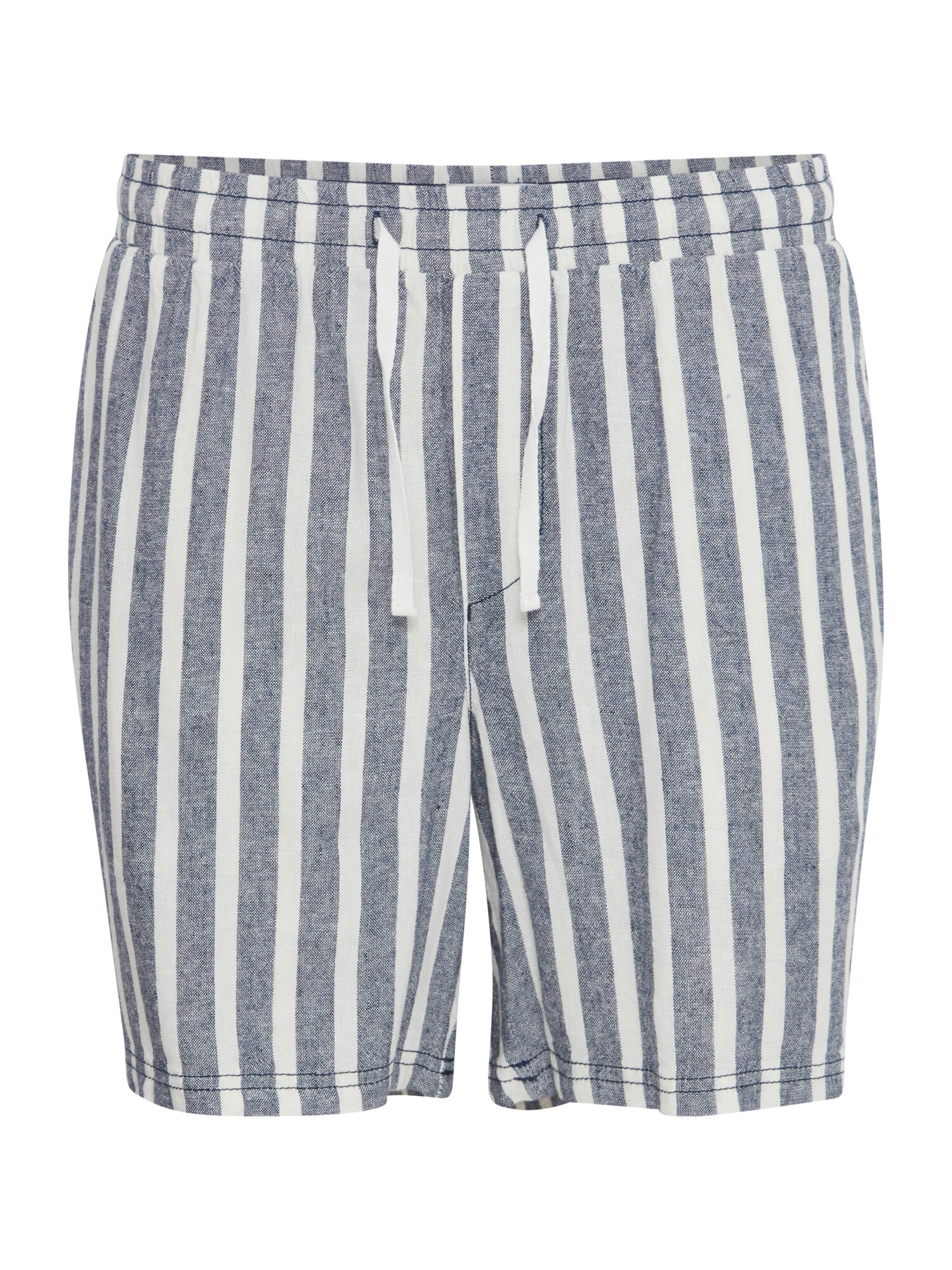 !Solid Pantalón 'SDFried'  azul ahumado / blanco