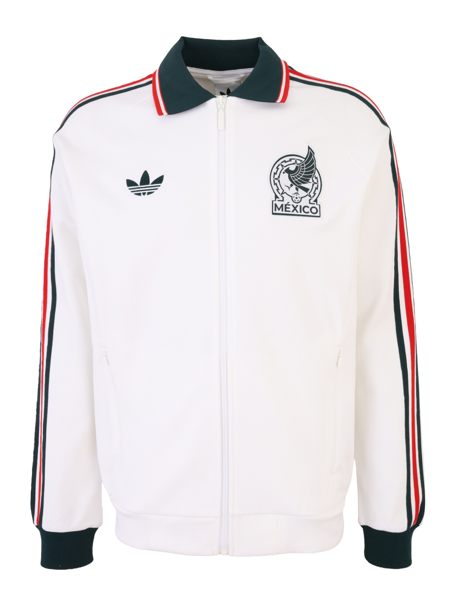 ADIDAS PERFORMANCE Bluză cu fermoar sport 'Mexiko Anthem'  bleumarin / roșu / alb