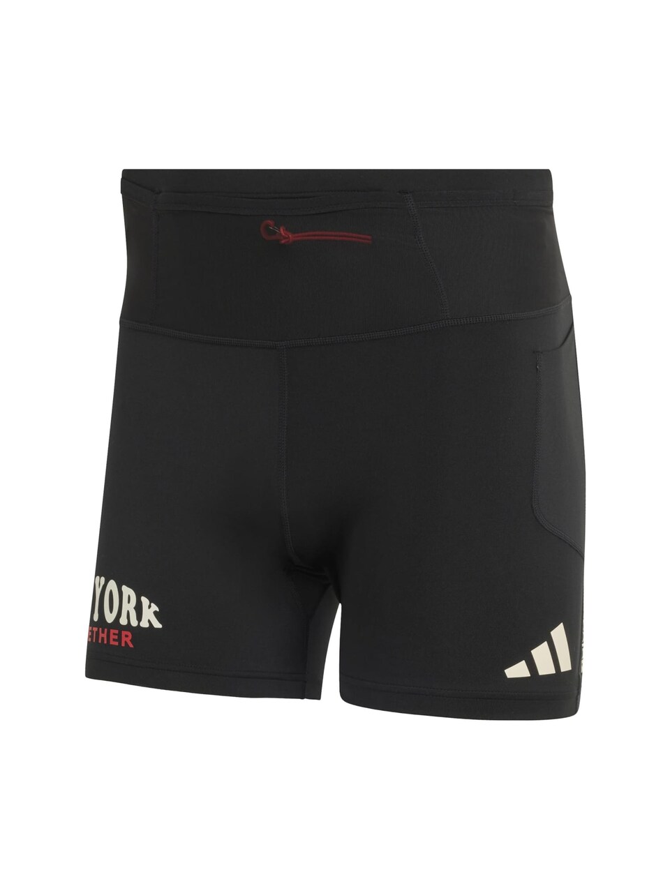 Sportbyxa 'ADIZERO' mörkröd / svart