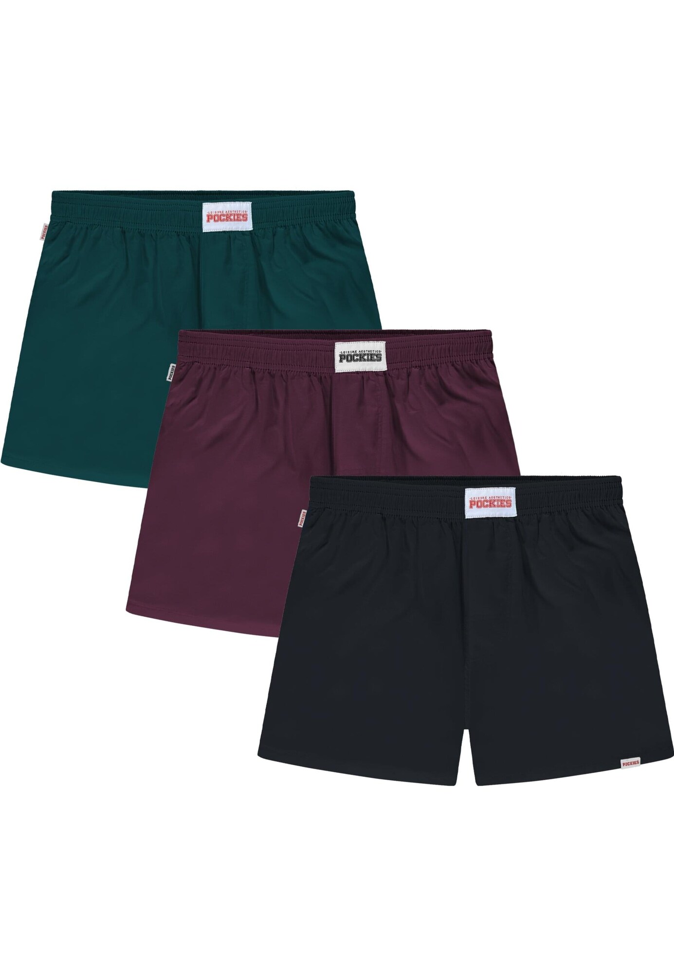 Pockies Calzoncillo boxer  verde oscuro / cyclam / negro