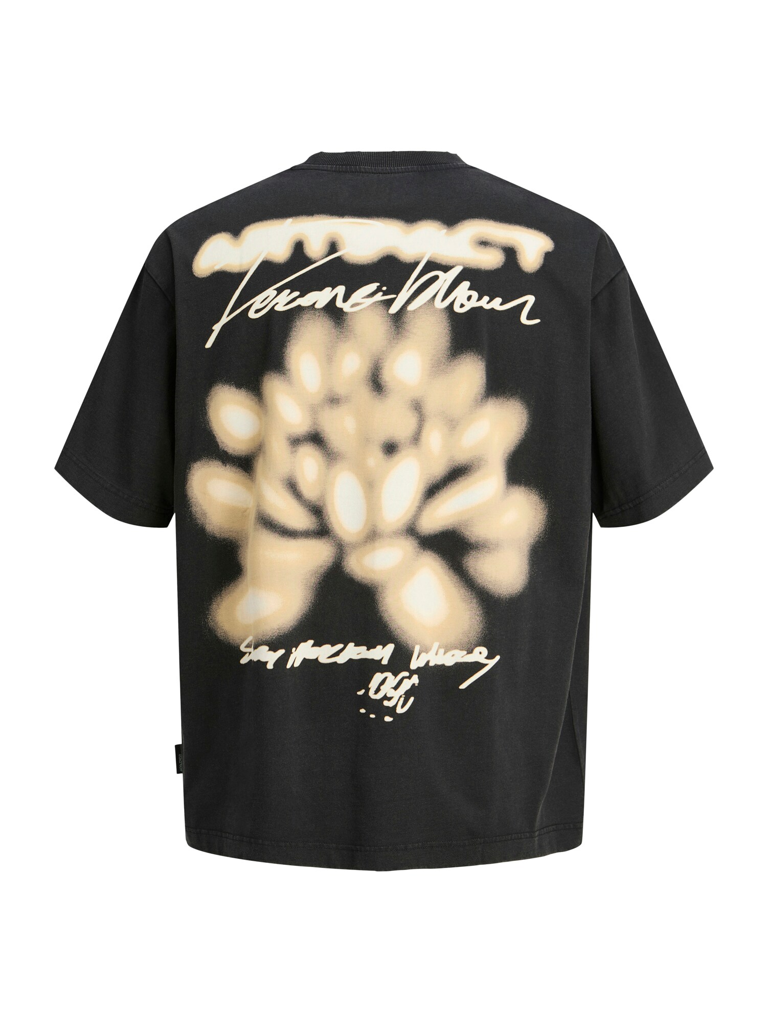 Jack & Jones Junior Póló 'JCOStratus'  homok / fekete / fehér termék 2. képe