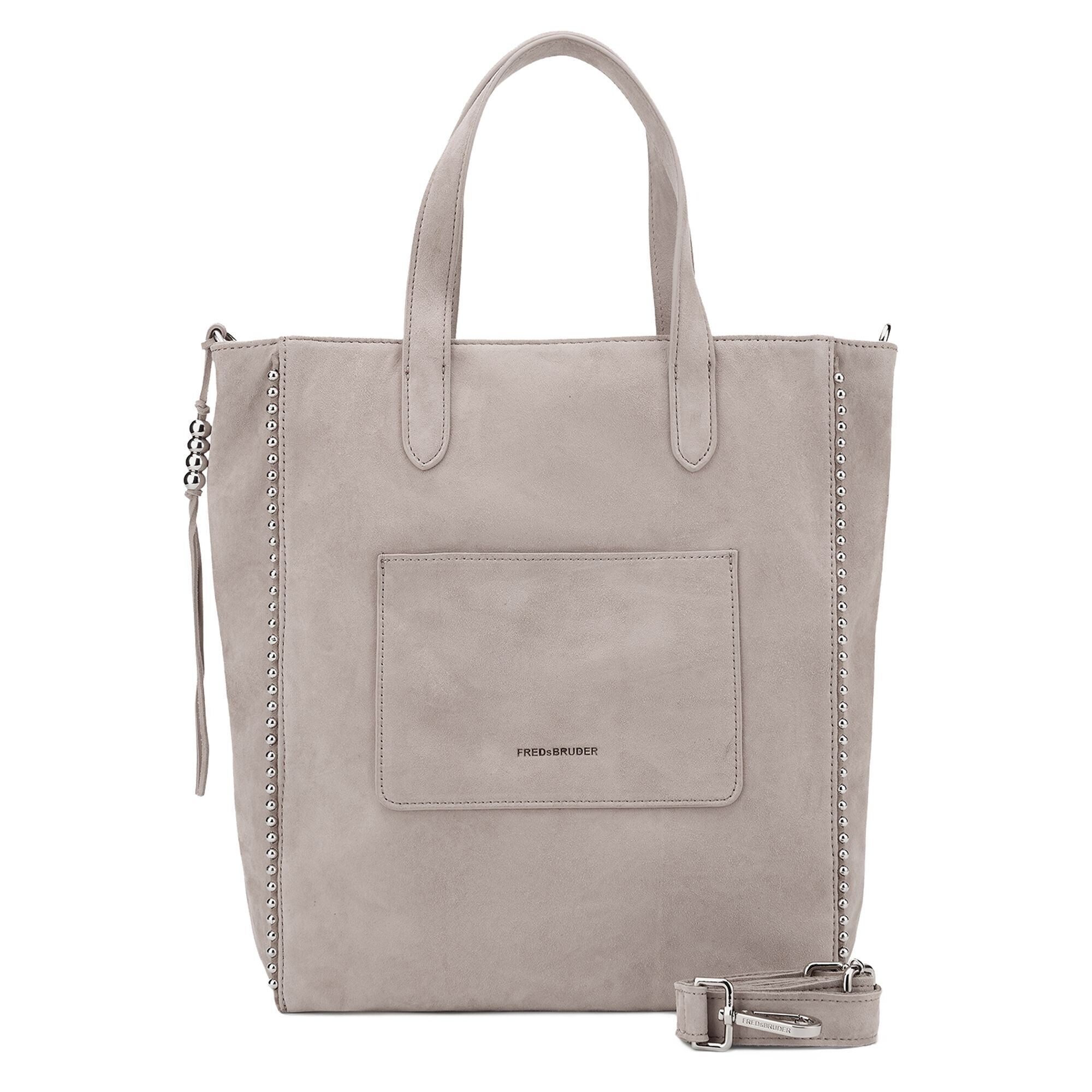 FREDsBRUDER Shopper 'All About Beads' Lichtgrijs