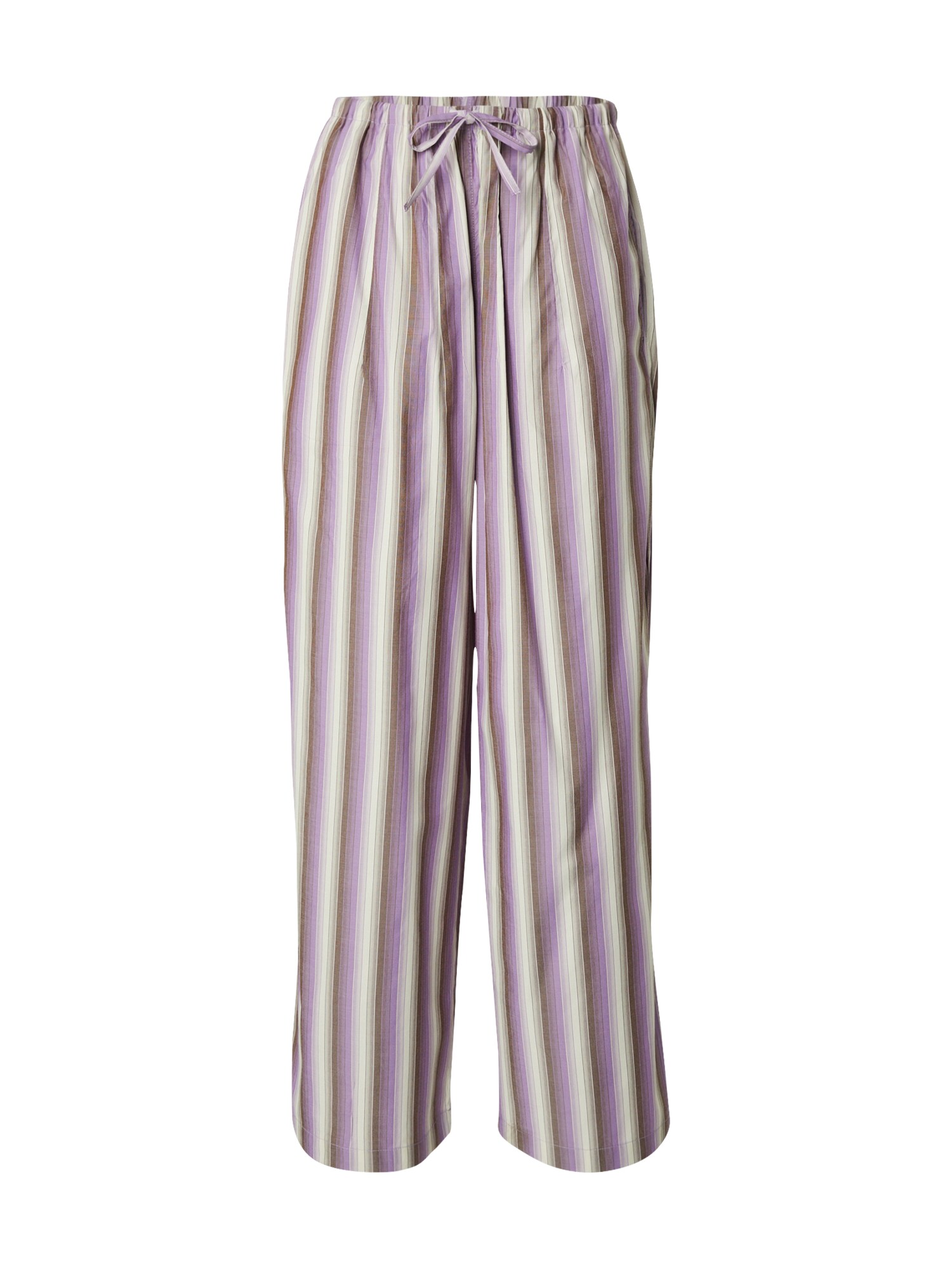 TOPSHOP Nohavice brokátová / svetlosivá / fialová / šedobiela