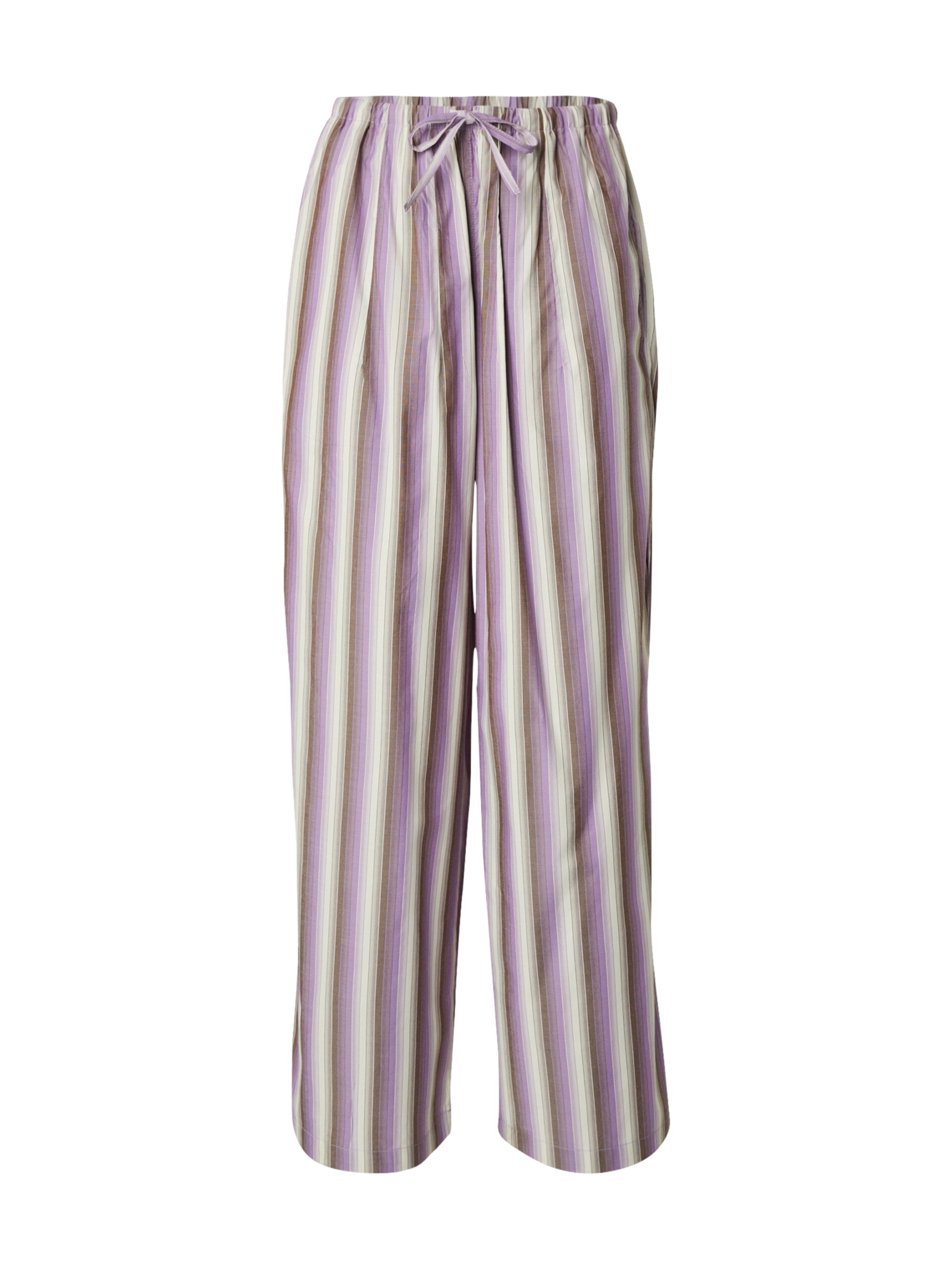 TOPSHOP Byxa brokad / ljusgrå / lila dam