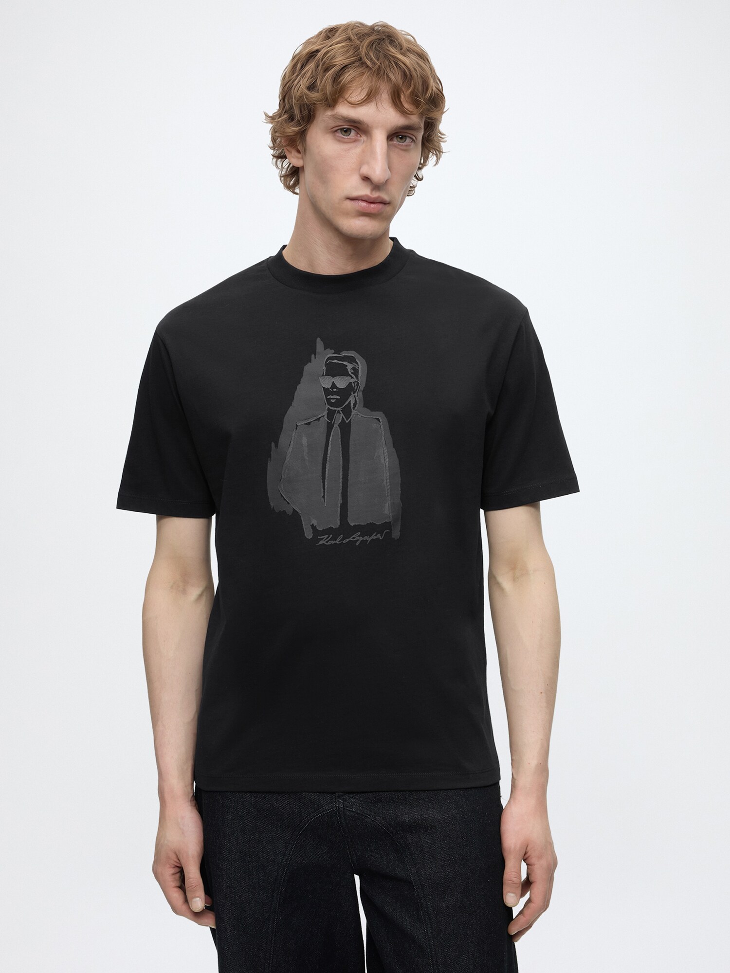 Karl Lagerfeld Camiseta  antracita / negro – imagen 7