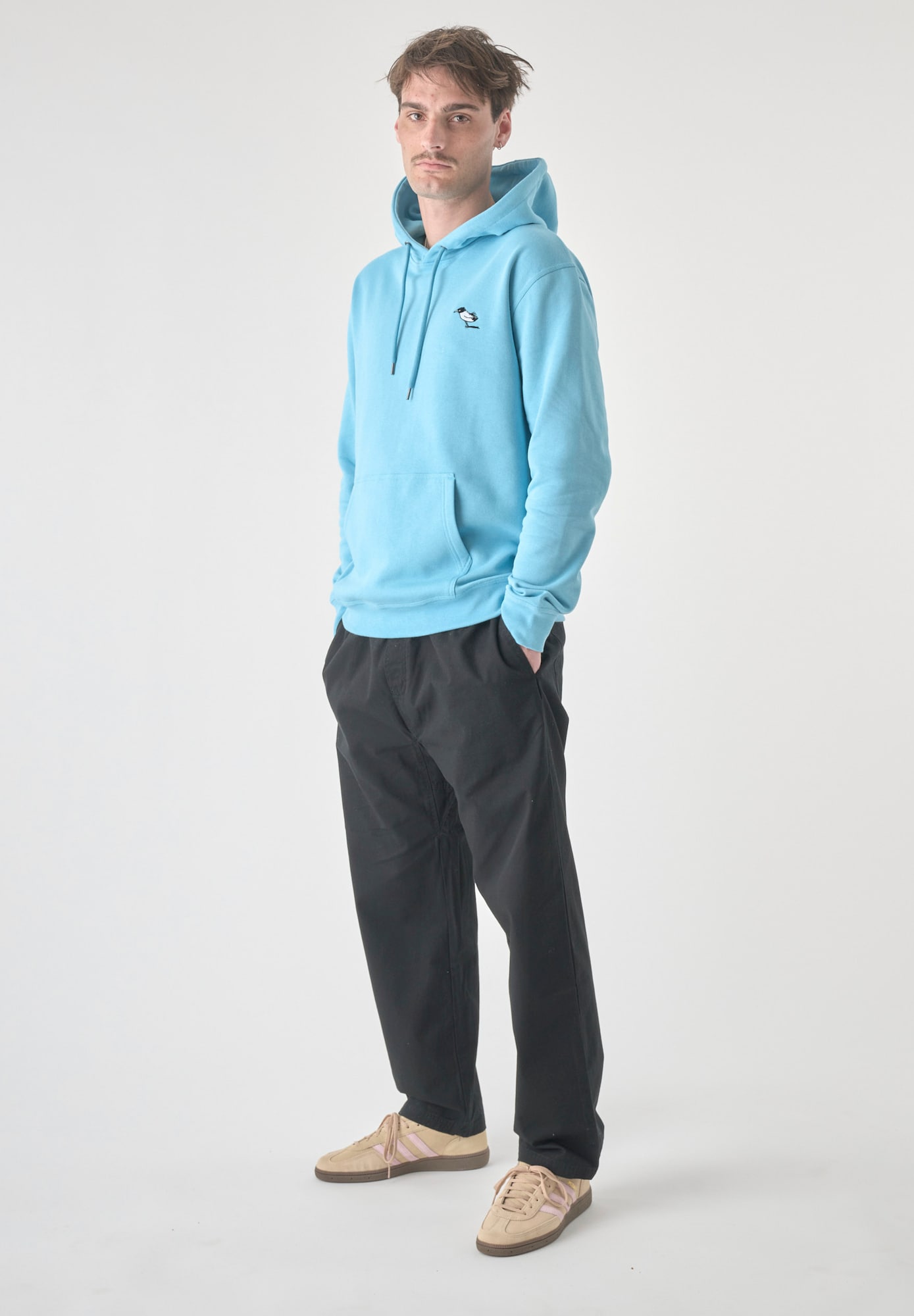 Thumbnail - Cleptomanicx Sweatshirt Classic Hooded Storm Gull