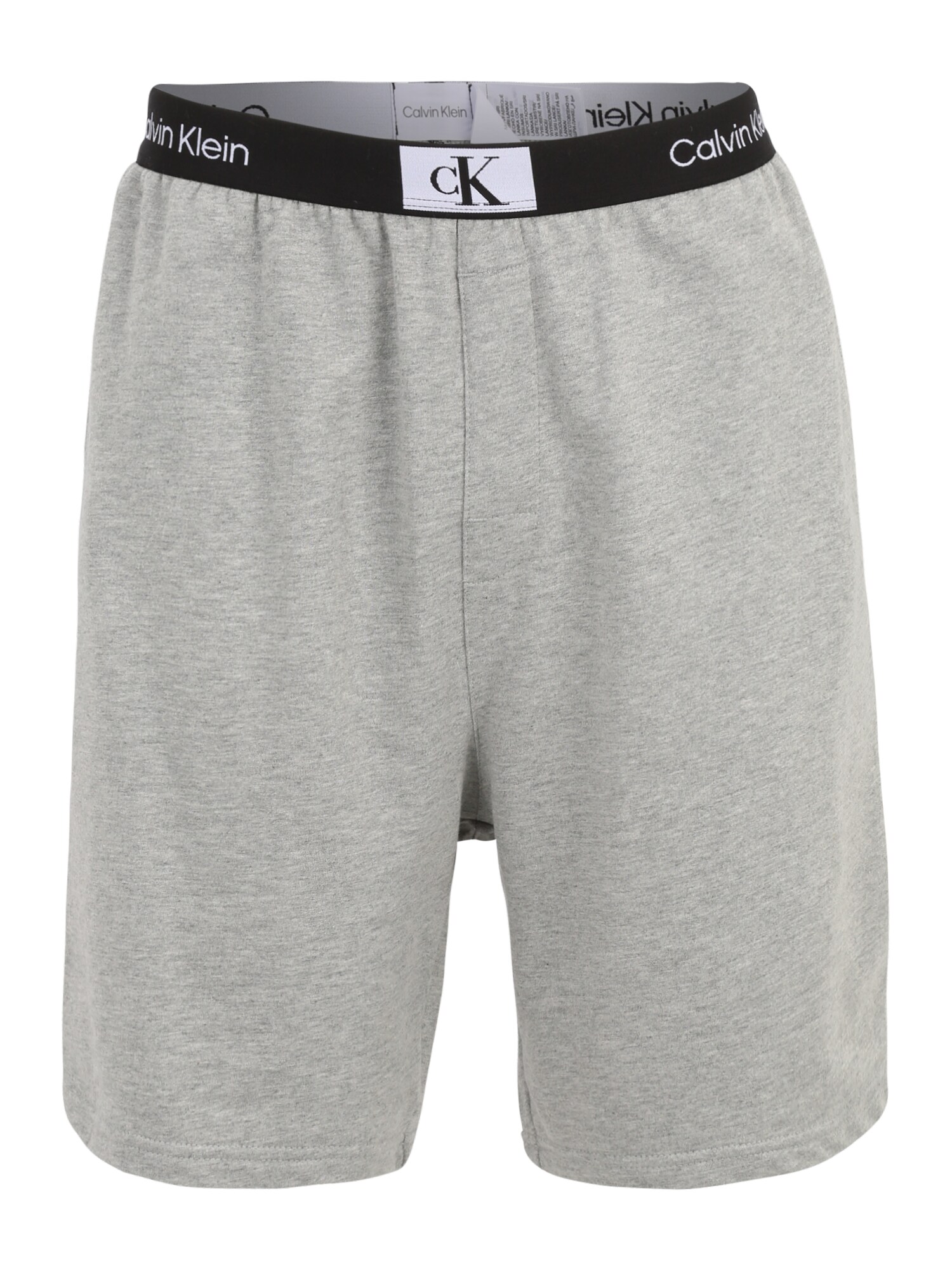 Calvin Klein Underwear Панталон пижама  сив меланж / черно / бяло