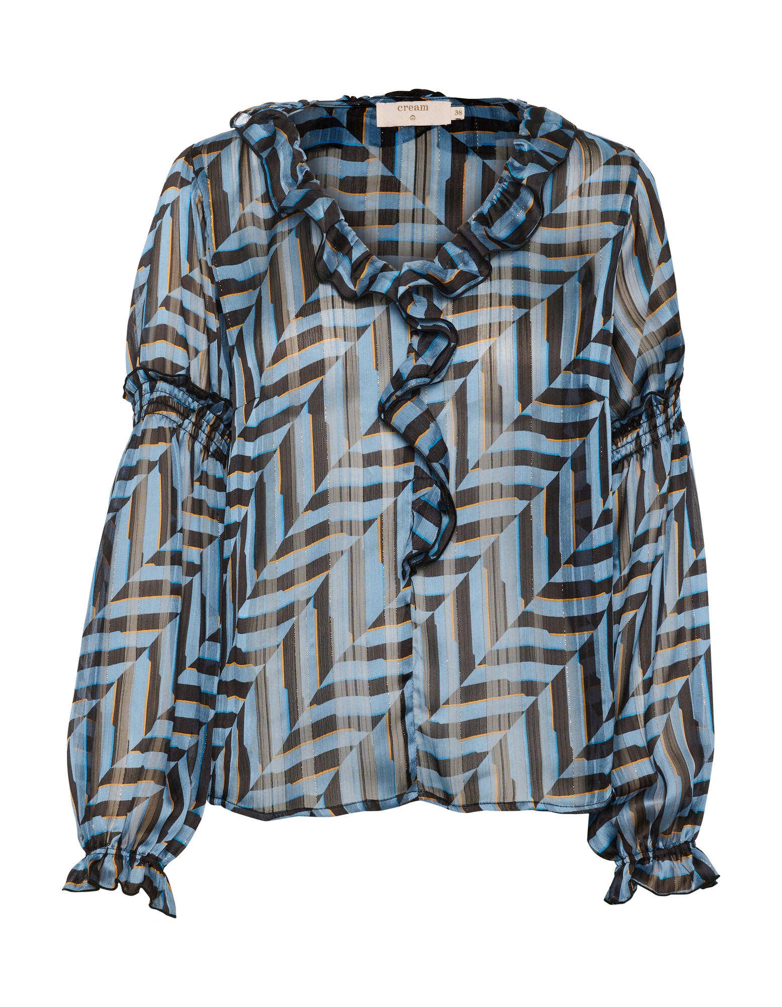 Cream Bluza 'Vilda'  azur / oranžna / črna