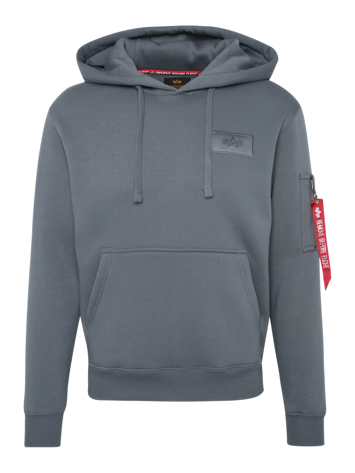 ALPHA INDUSTRIES Bluză de molton  albastru fumuriu / galben pastel / sângeriu / alb