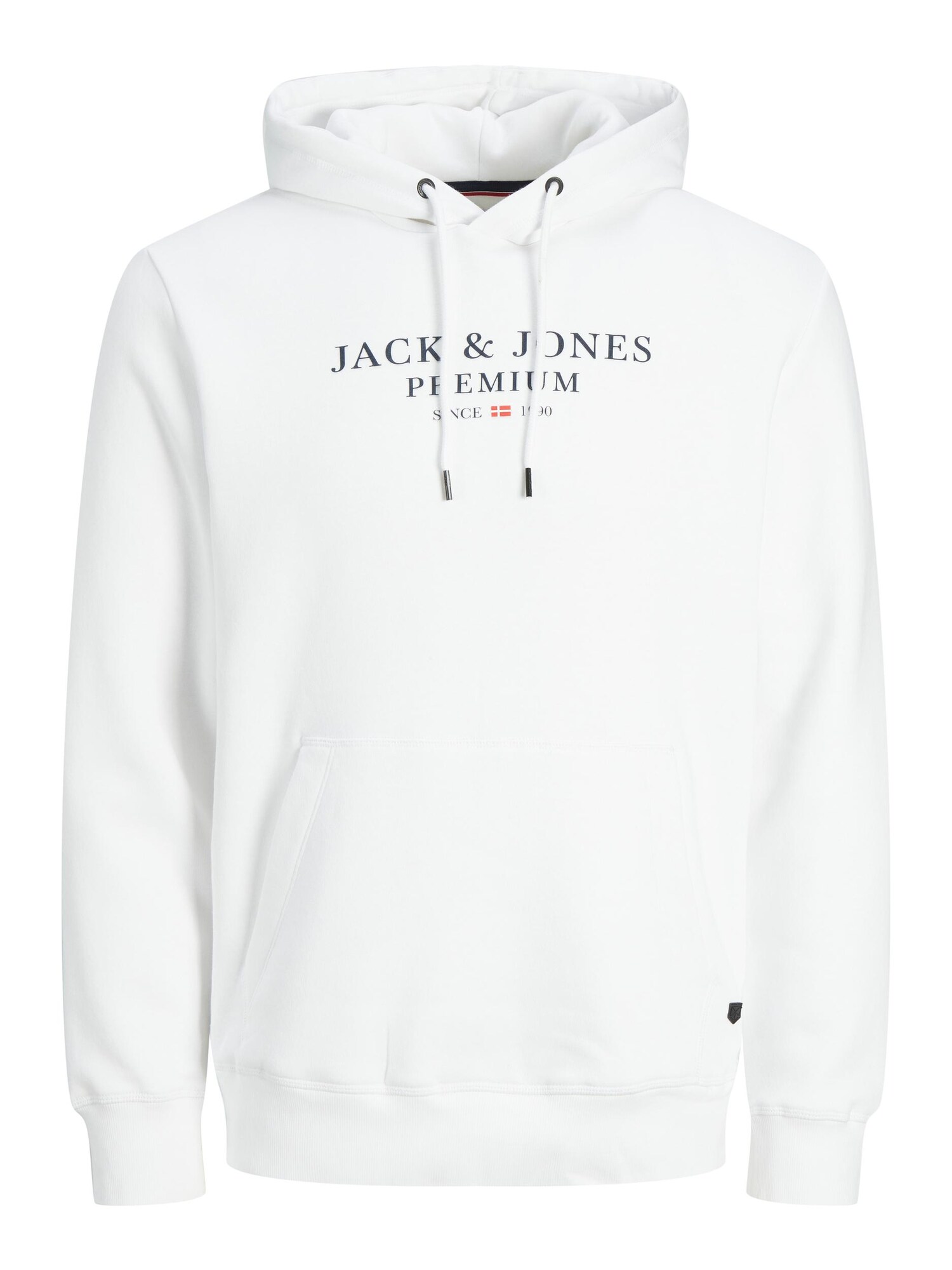 JACK & JONES Mikina 'JJArchie'  čierna / biela