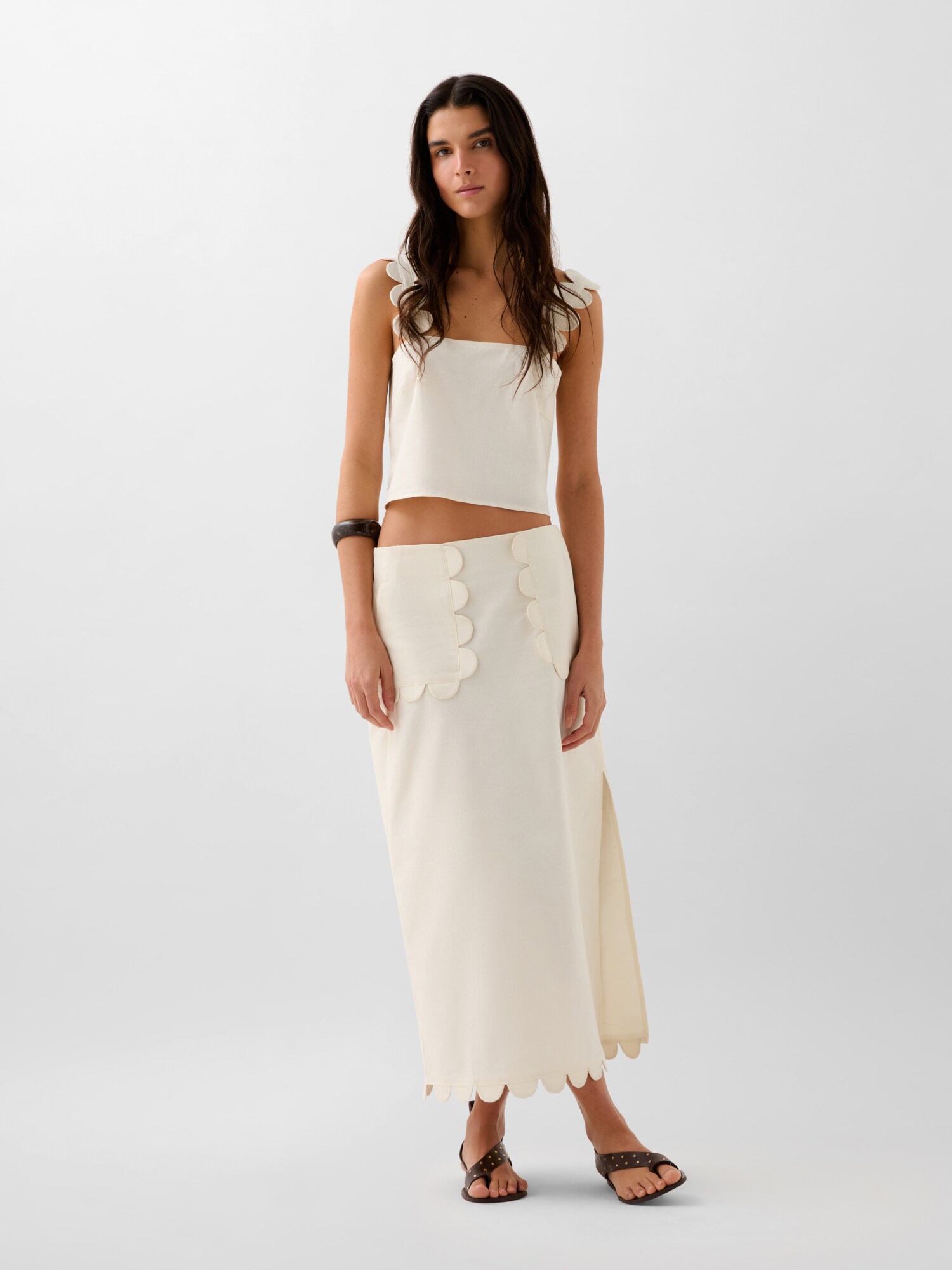 Thumbnail - Scalpers Linen Straps Top