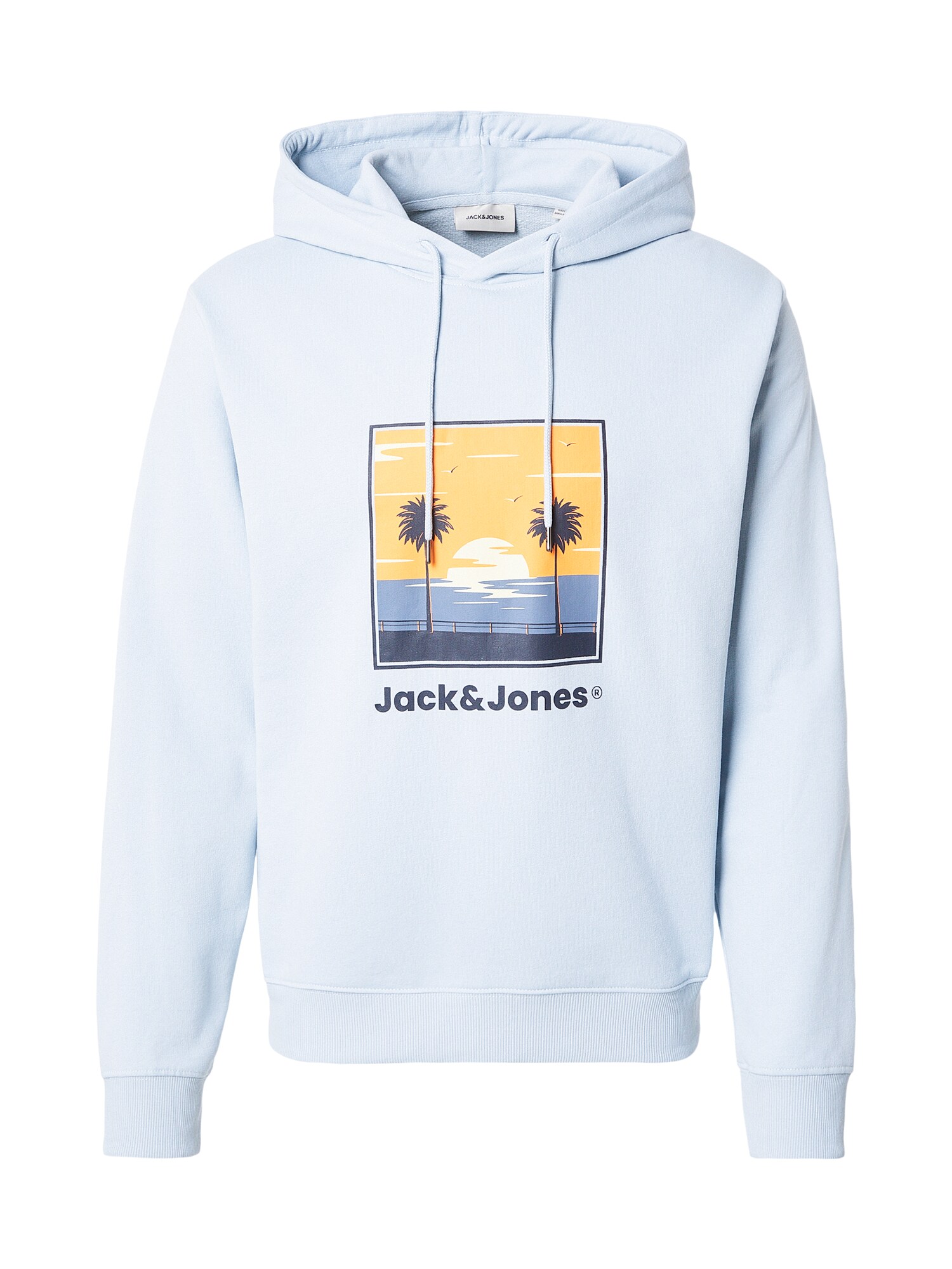 JACK &amp; JONES Sudadera 'JJPERRY'  marino / azul cielo / dorado
