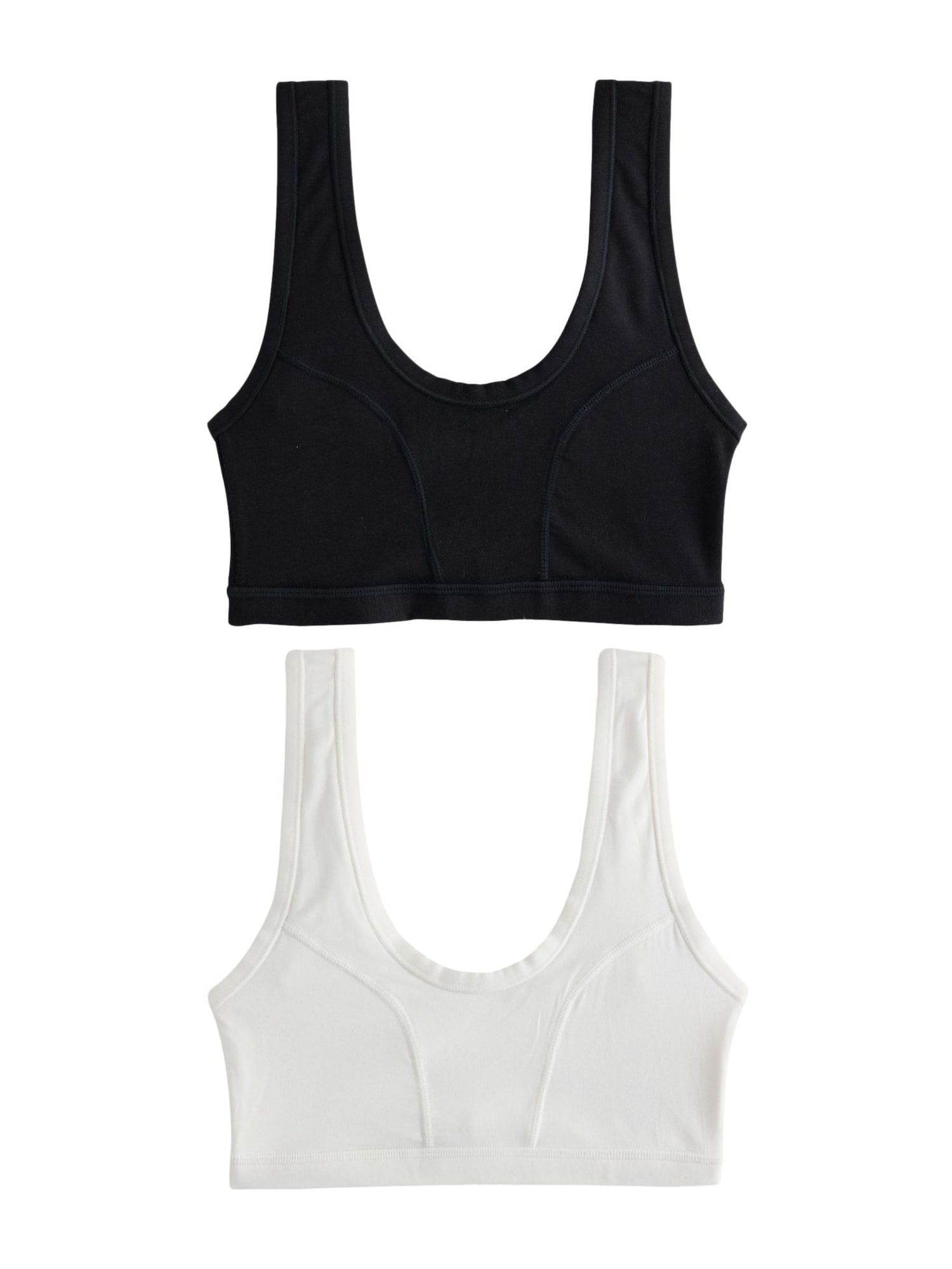 Next Sujetador 'Kind To Skin' negro / blanco