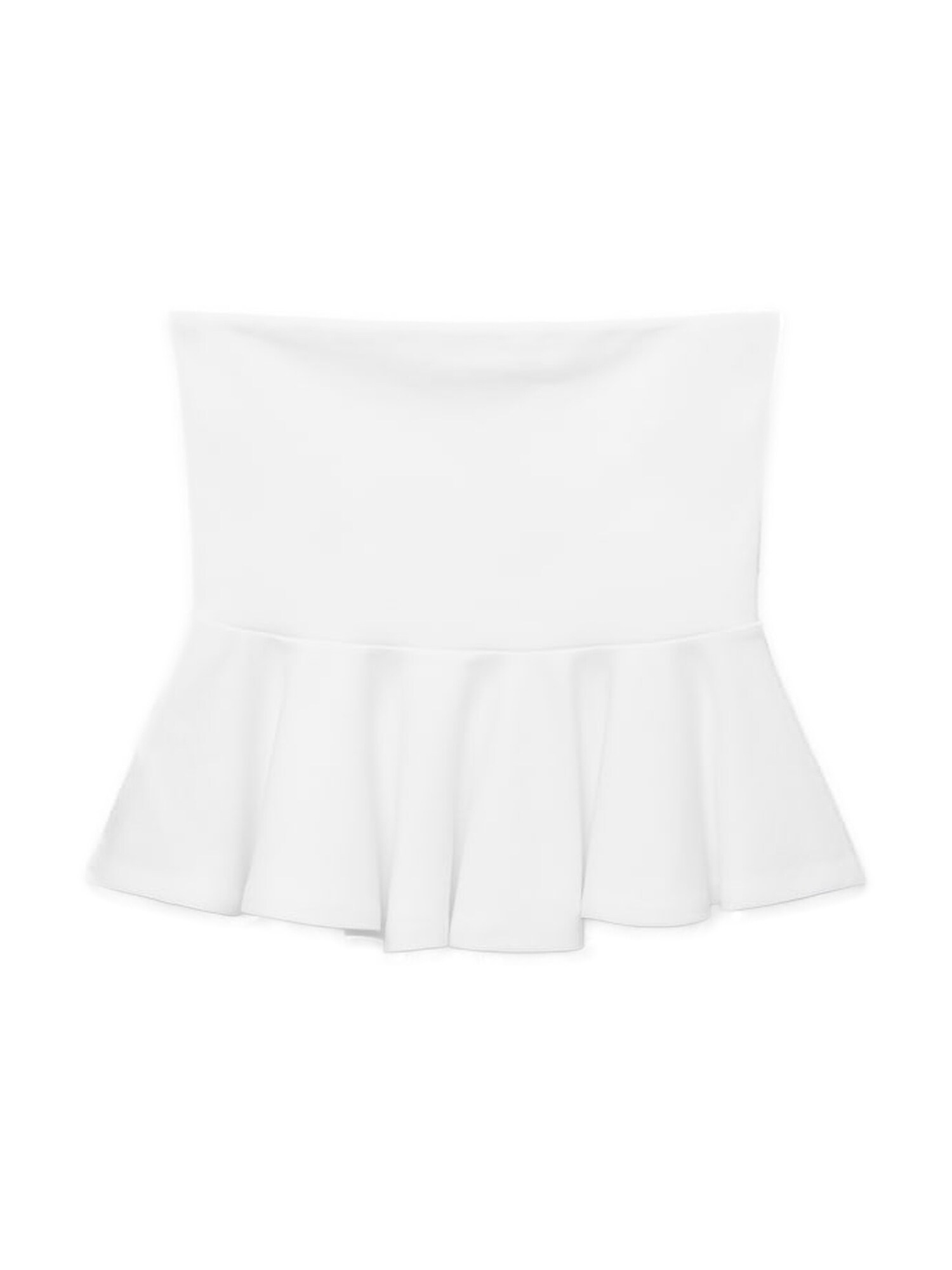 MANGO Top 'PEPLUM'  fehér akciós termékkép 1