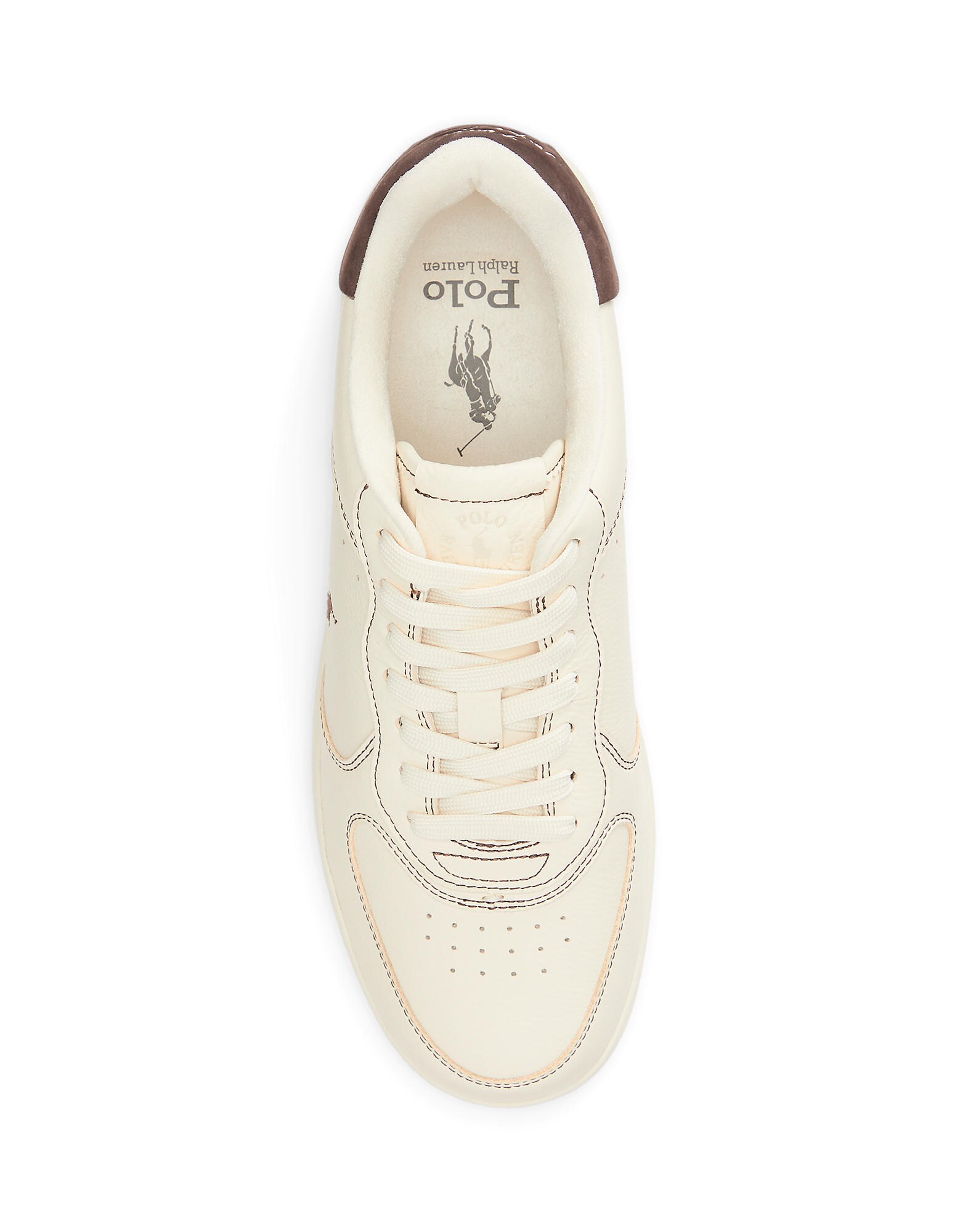 Polo Ralph Lauren Zapatillas deportivas bajas 'MASTERS CRT'  ecru / marrón – imagen 3