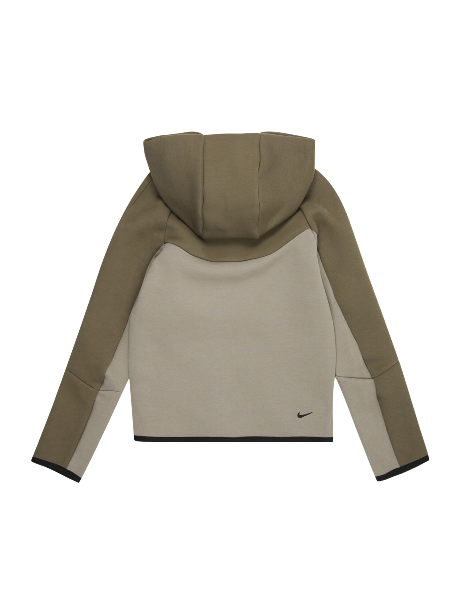 Nike Sportswear Tréning dzseki 'TCH FLC'  sötét bézs / olíva / fekete termék 2. képe