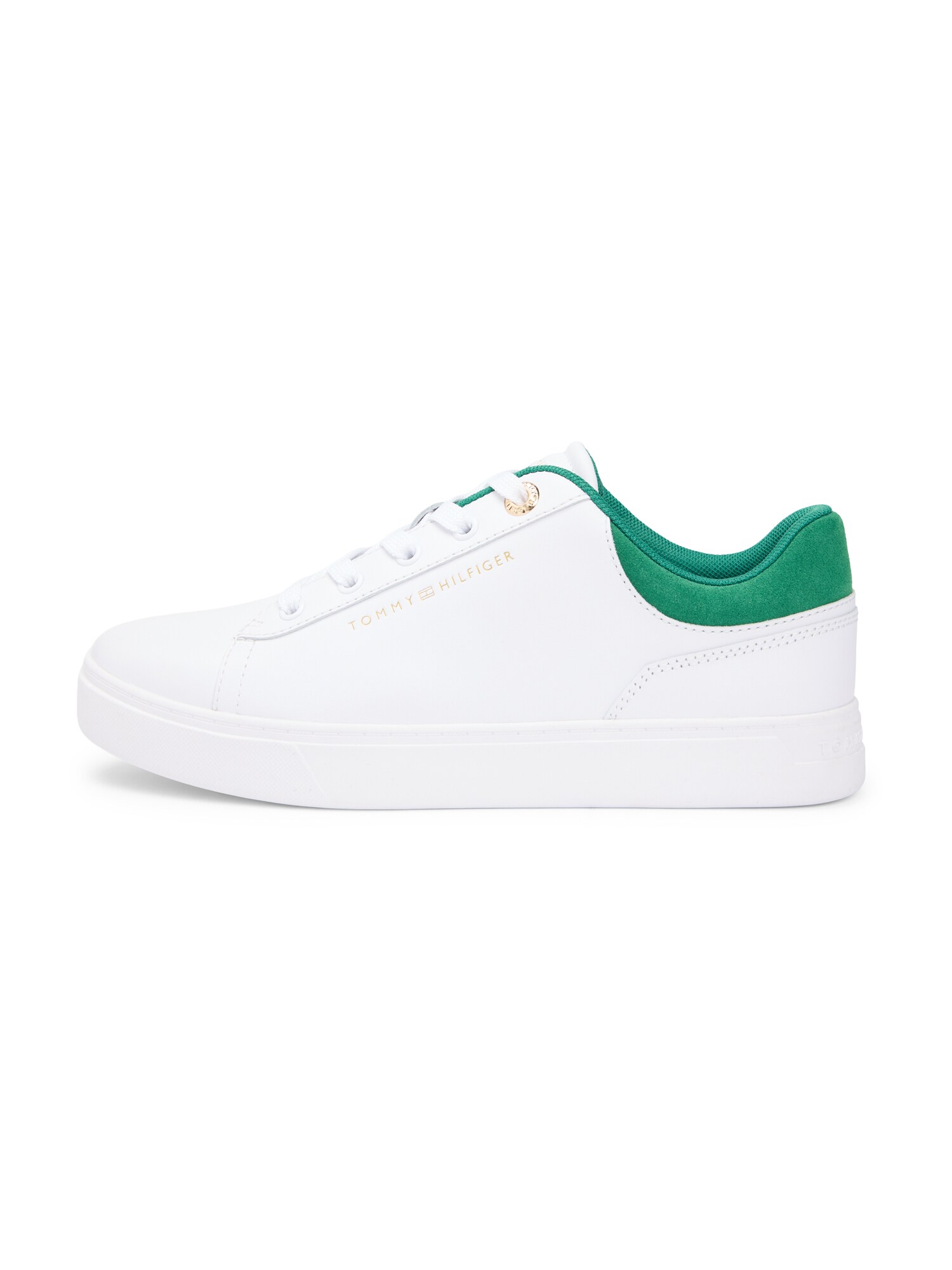 TOMMY HILFIGER Zapatillas deportivas bajas  pino / blanco