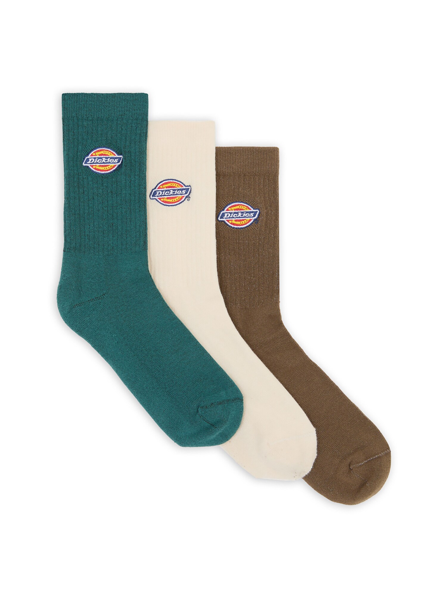 DICKIES Zokni 'Valley'  barna / benzin / piros / fehér akciós termékkép 1