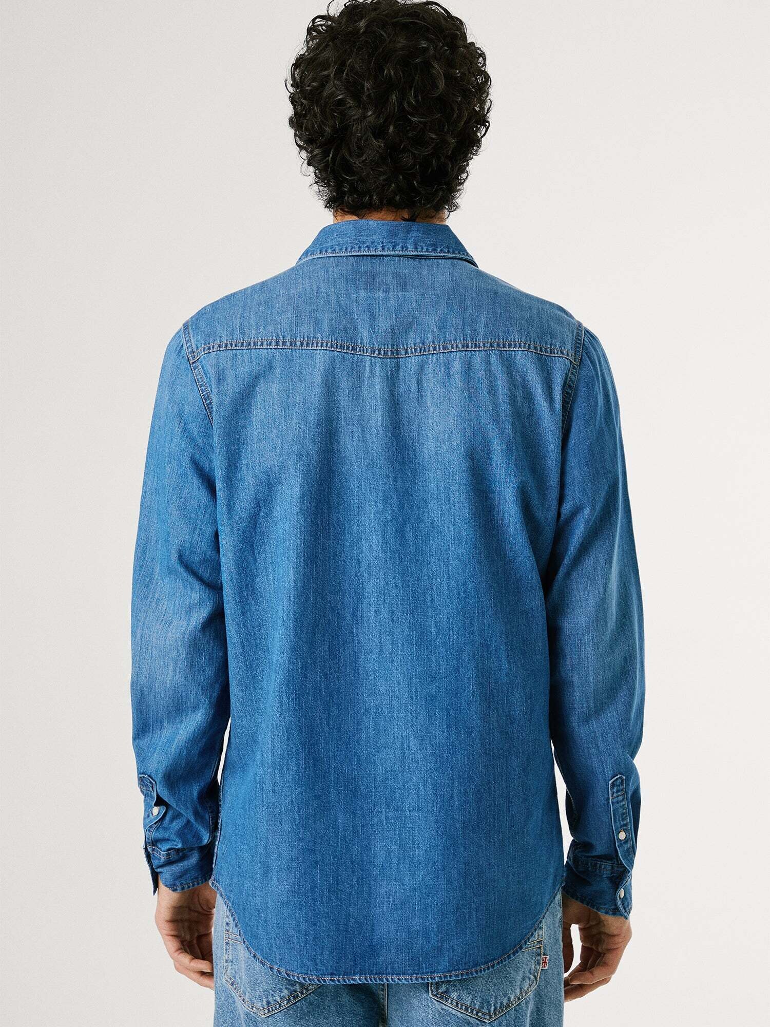 Pepe Jeans Camisa azul denim – imagen 8